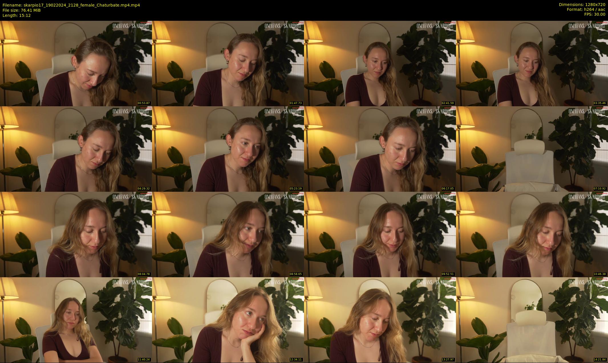 skarpio17 — 16 minute Chaturbate female cam show recording, 720p, Feb 19, 2024