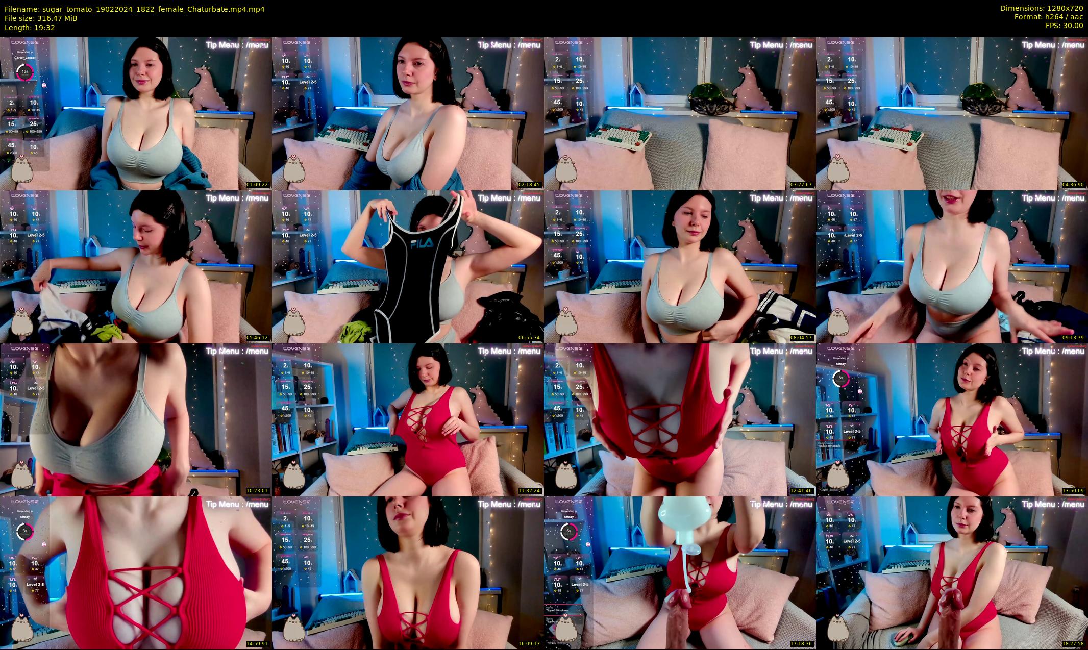 sugar_tomato — 20 minute Chaturbate female cam show recording, 720p, Feb 19, 2024