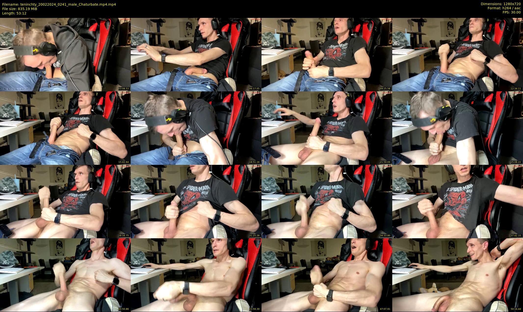 teninchty — 54 minute Chaturbate male cam show recording, 720p, Feb 20, 2024