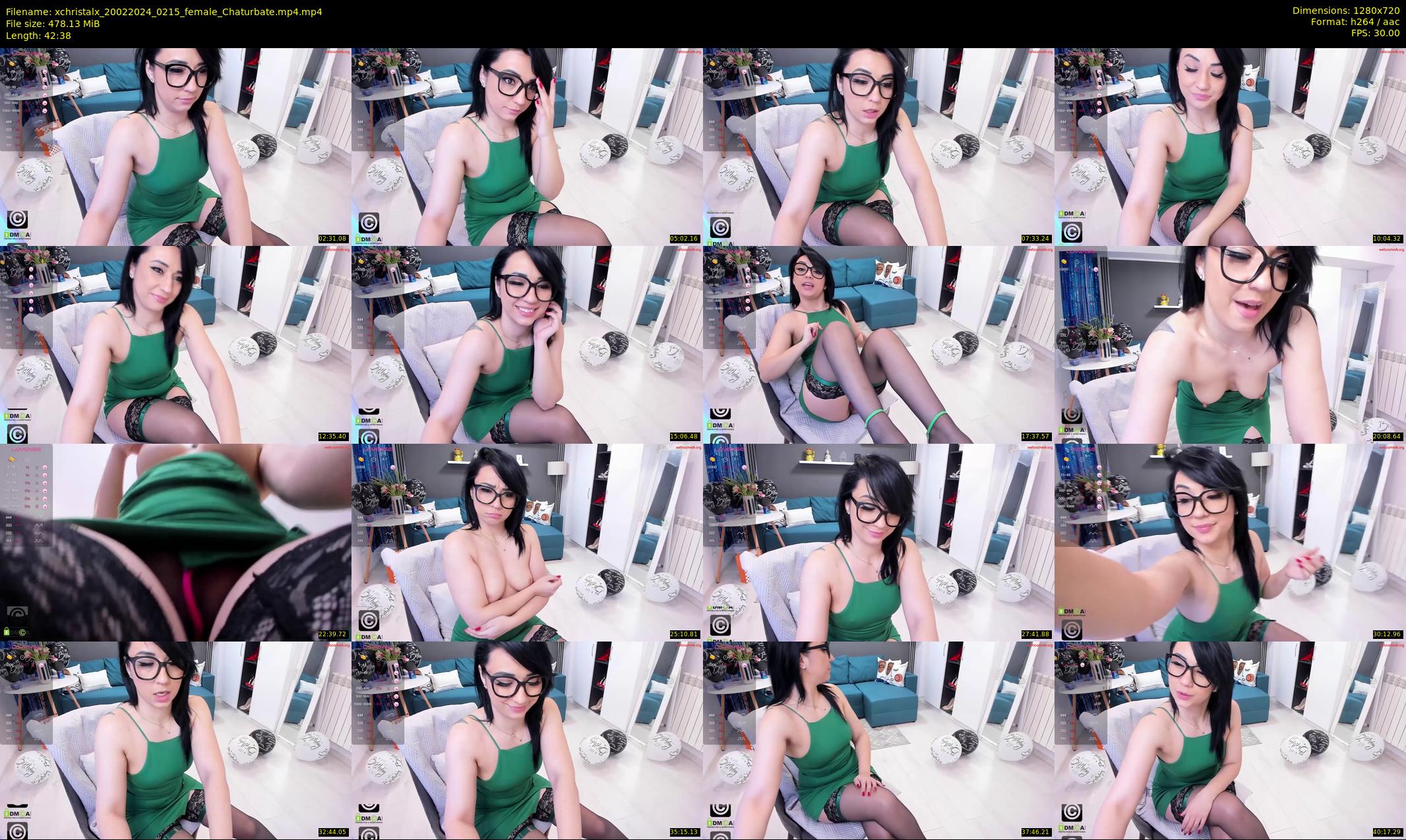 xchristalx — 43 minute Chaturbate female cam show recording, 720p, Feb 20, 2024