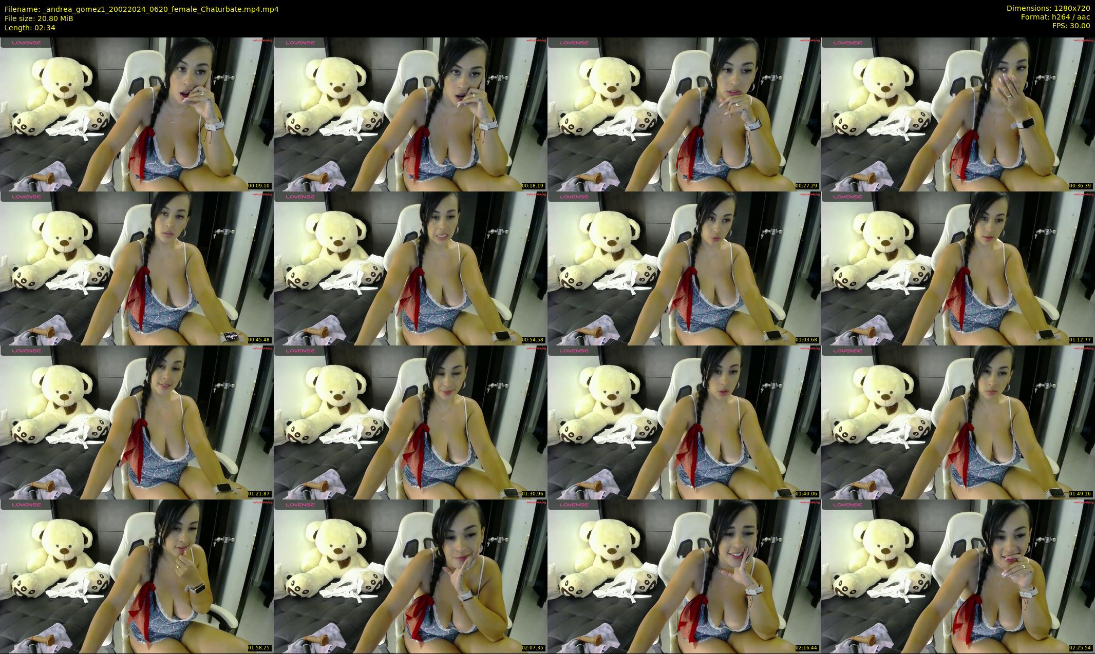 _andrea_gomez1 — 3 minute Chaturbate female cam show recording, 720p, Feb 20, 2024