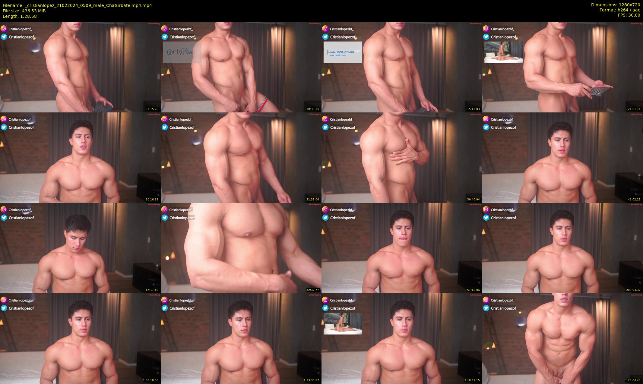 _cristianlopez — 89 minute Chaturbate male cam show recording, 720p, Feb 21, 2024