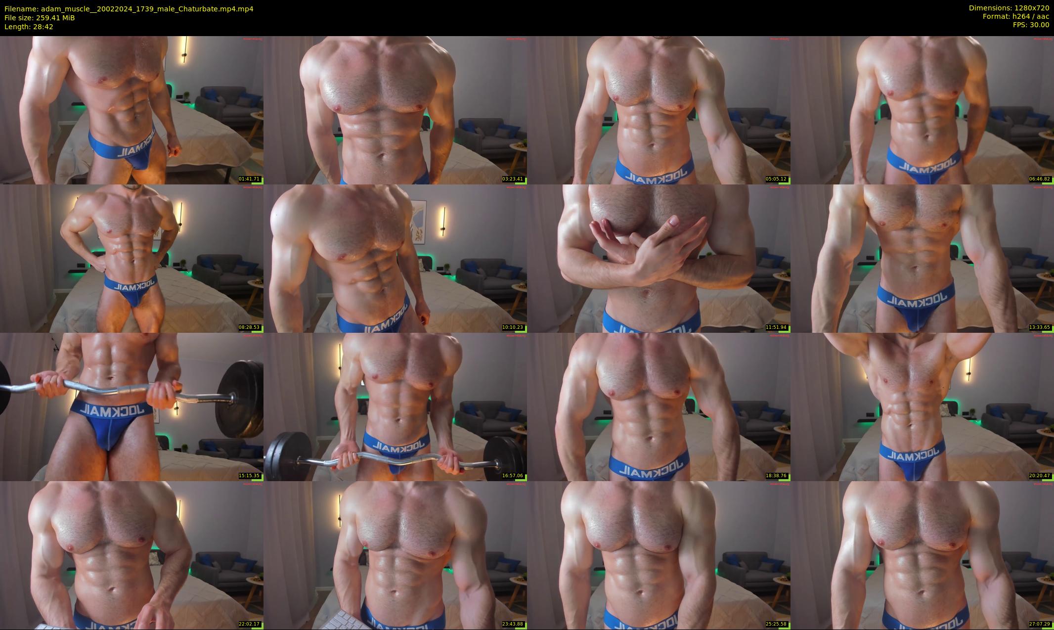 adam_muscle_ — 29 minute Chaturbate male cam show recording, 720p, Feb 20, 2024