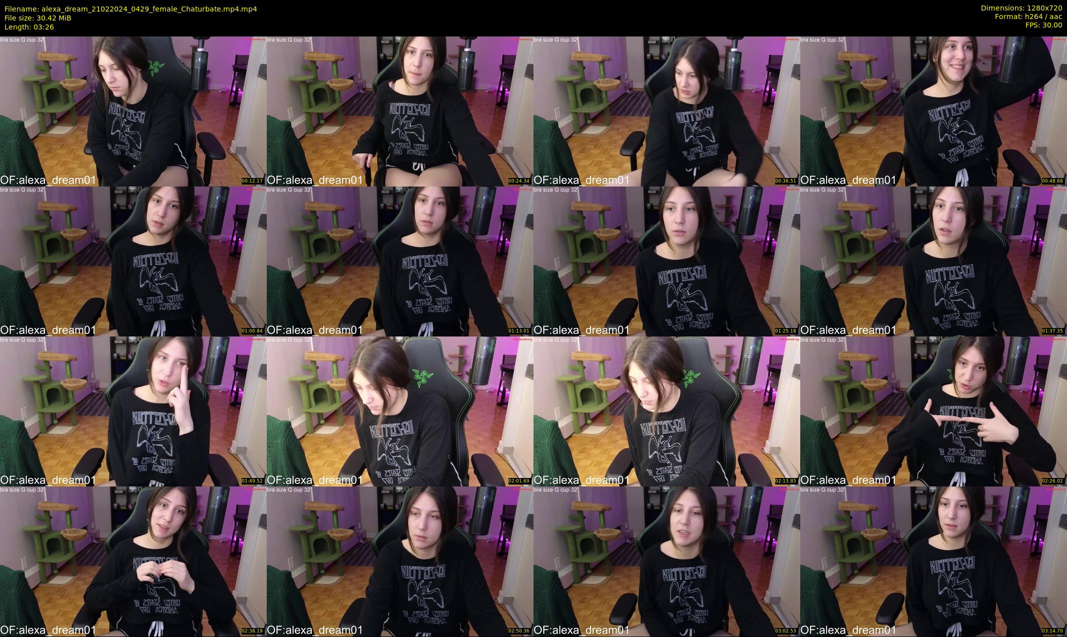 alexa_dream — 4 minute Chaturbate female cam show recording, 720p, Feb 21, 2024