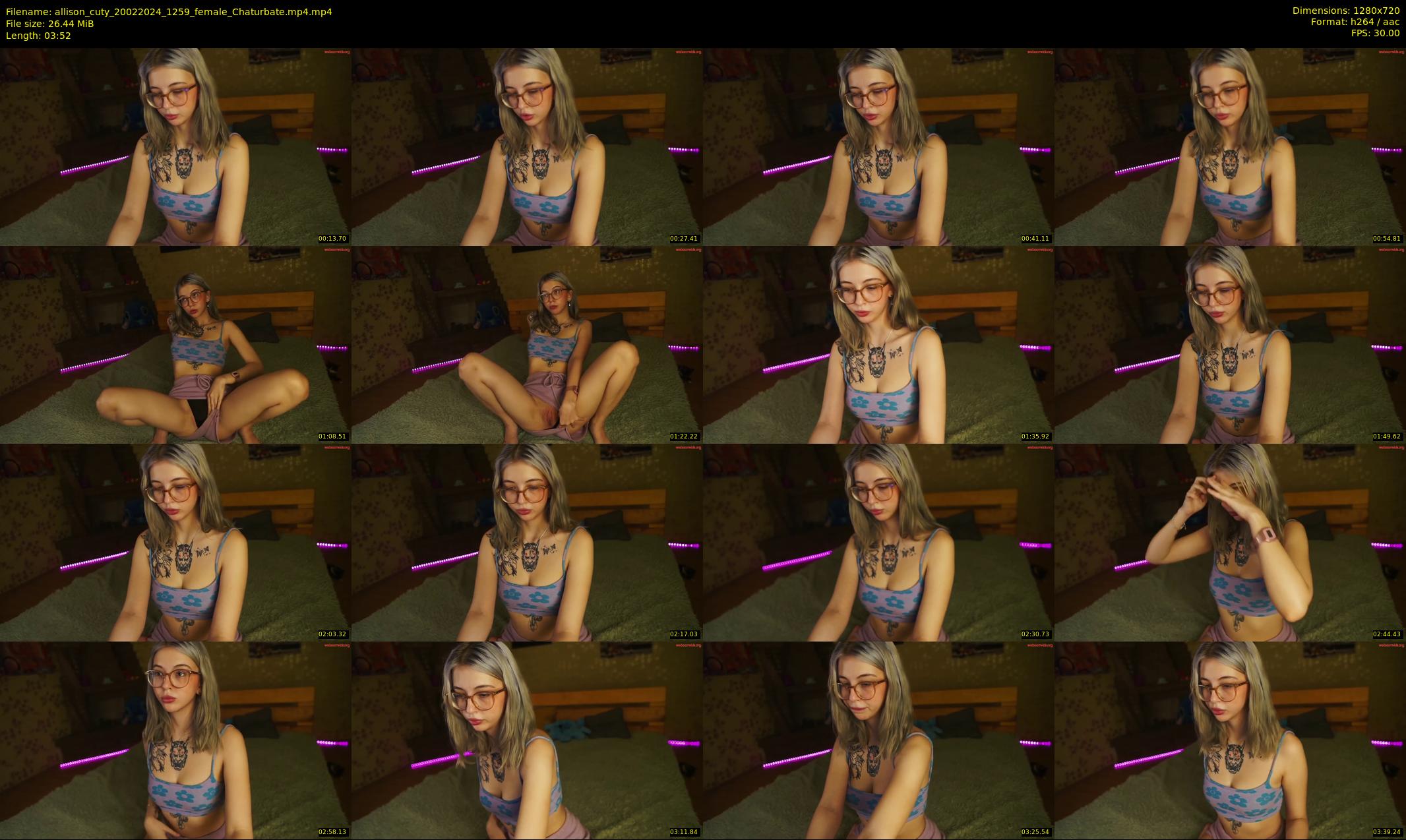 allison_cuty — 4 minute Chaturbate female cam show recording, 720p, Feb 20, 2024
