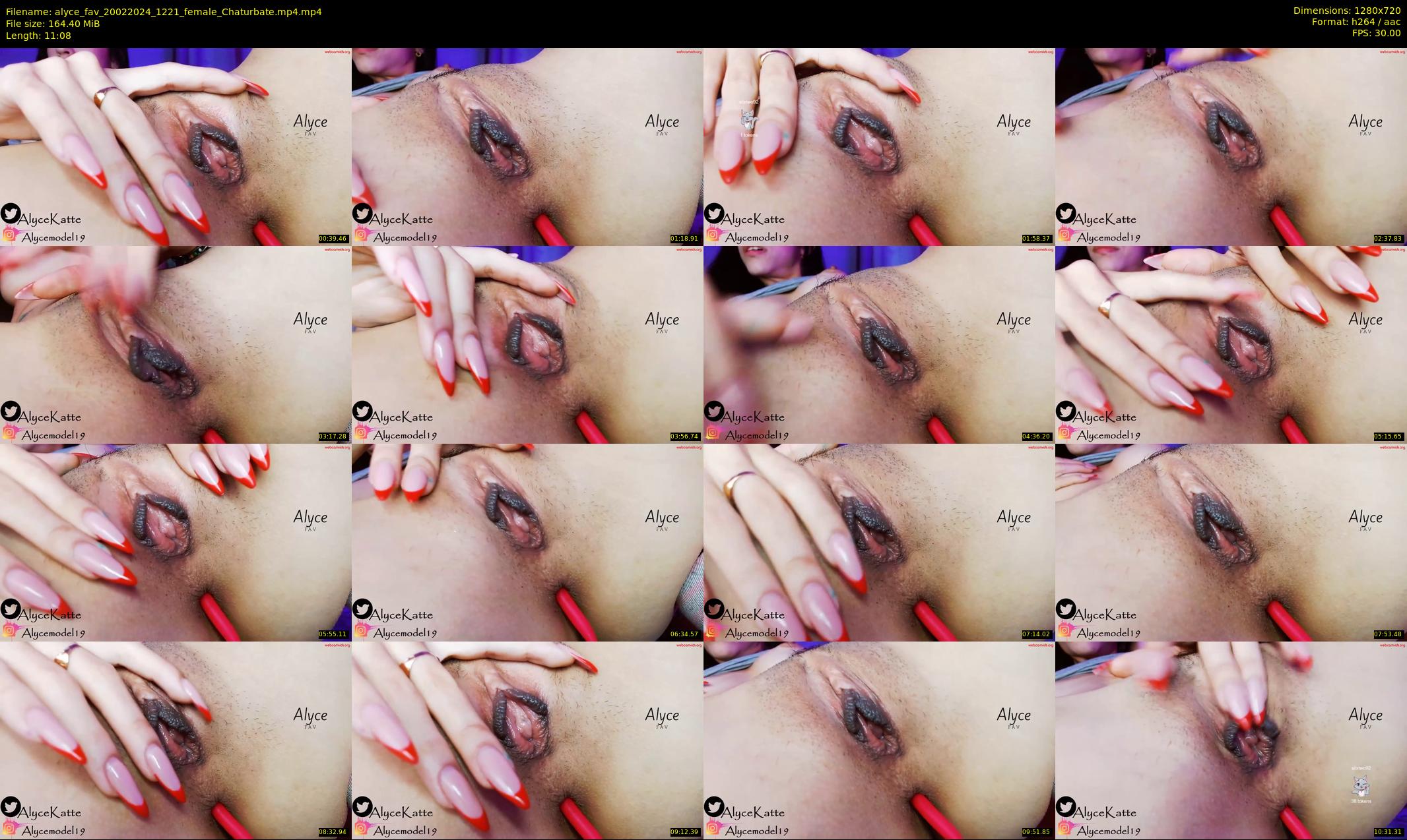 alyce_fav — 12 minute Chaturbate female cam show recording, 720p, Feb 20, 2024