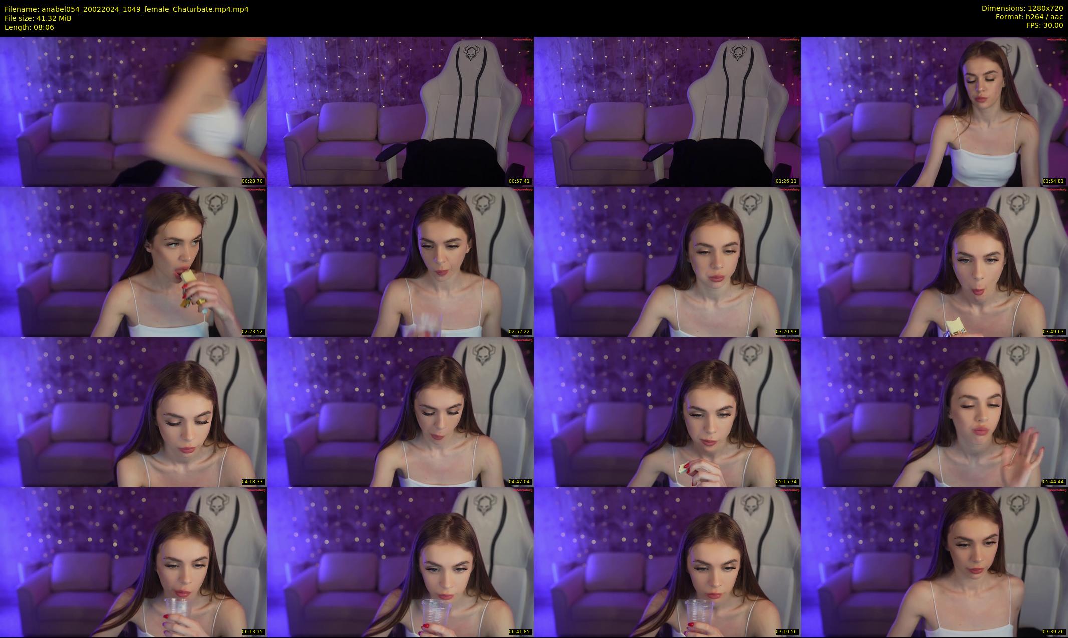anabel054 — 9 minute Chaturbate female cam show recording, 720p, Feb 20, 2024