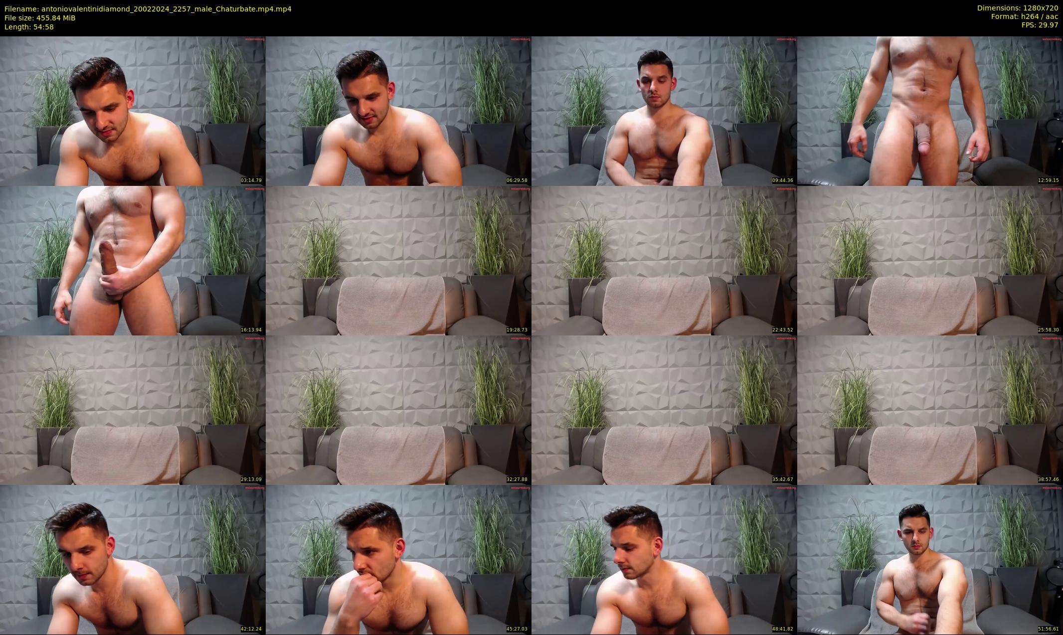 antoniovalentinidiamond — 55 minute Chaturbate male cam show recording, 720p, Feb 20, 2024