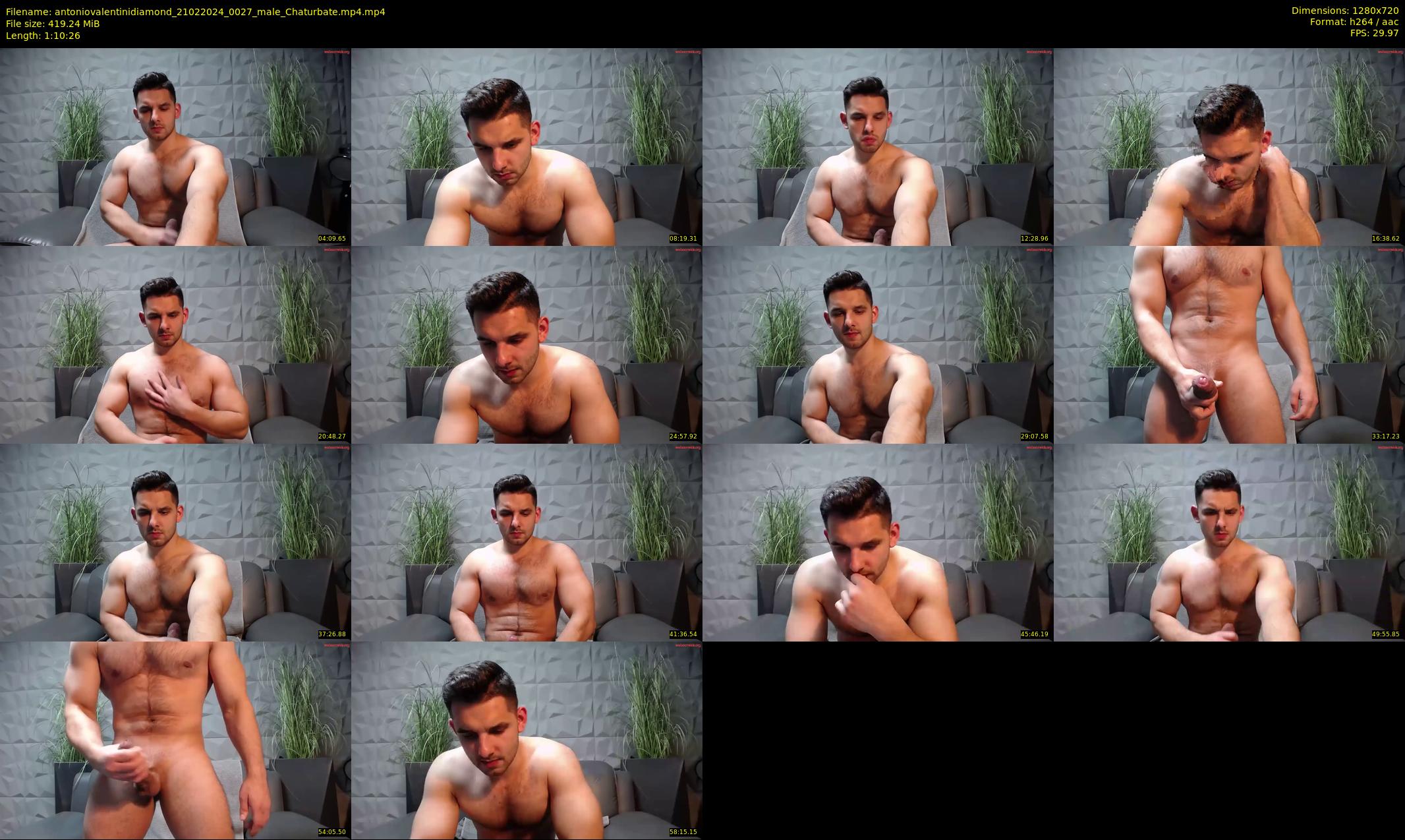 antoniovalentinidiamond — 71 minute Chaturbate male cam show recording, 720p, Feb 21, 2024