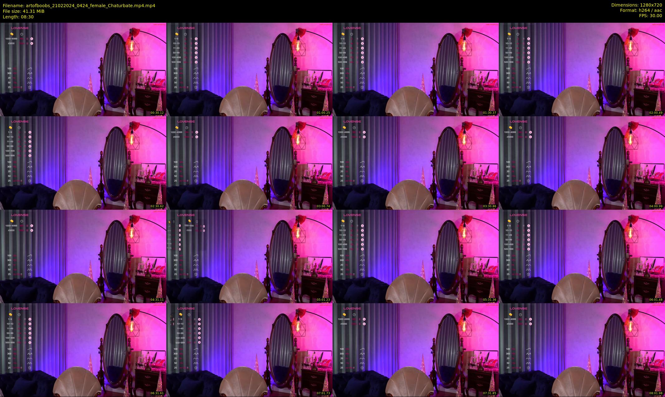 artofboobs — 9 minute Chaturbate female cam show recording, 720p, Feb 21, 2024