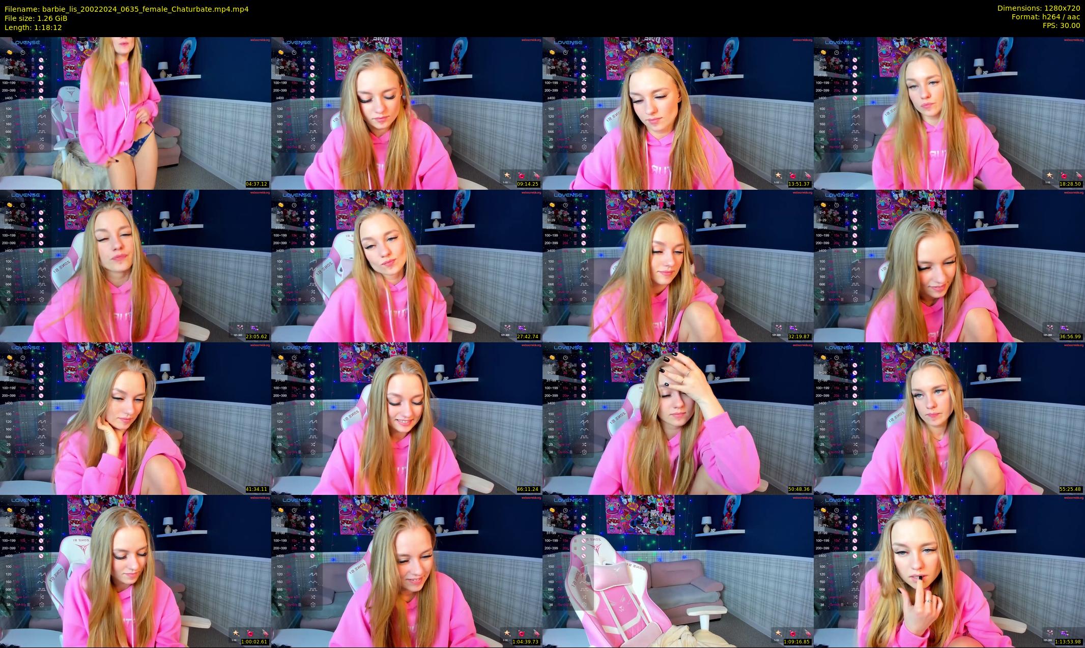 barbie_lis — 79 minute Chaturbate female cam show recording, 720p, Feb 20, 2024