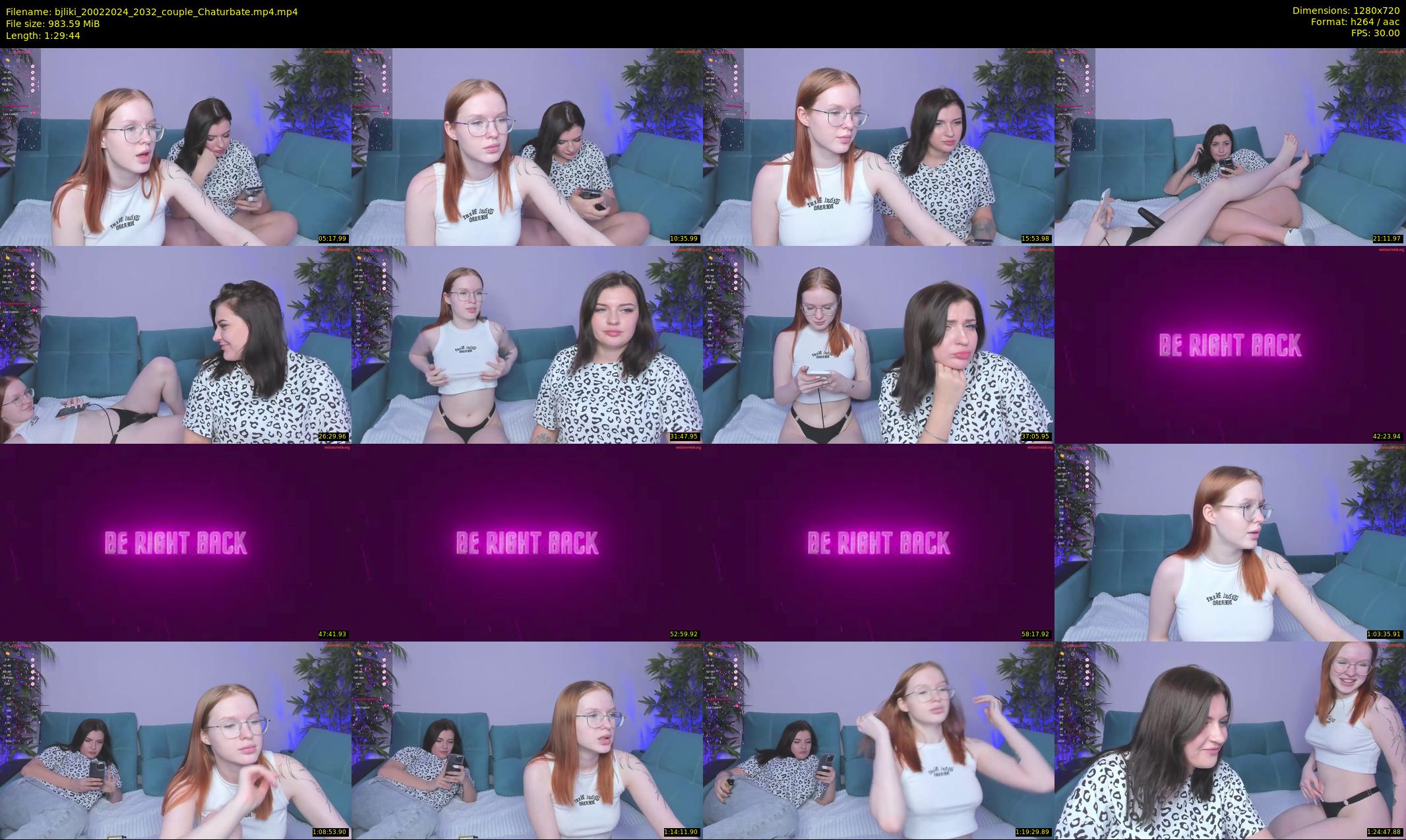 bjliki — 90 minute Chaturbate couple cam show recording, 720p, Feb 20, 2024