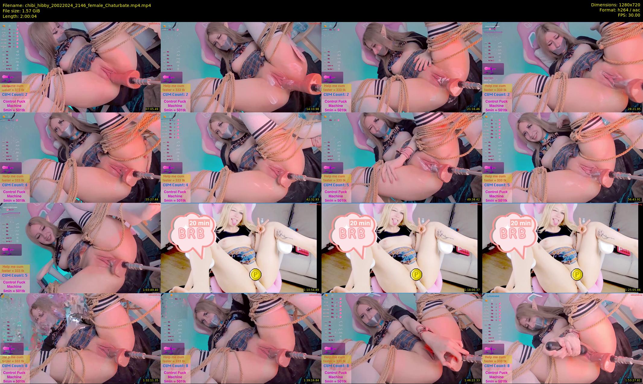 chibi_hibby — 121 minute Chaturbate female cam show recording, 720p, Feb 20, 2024
