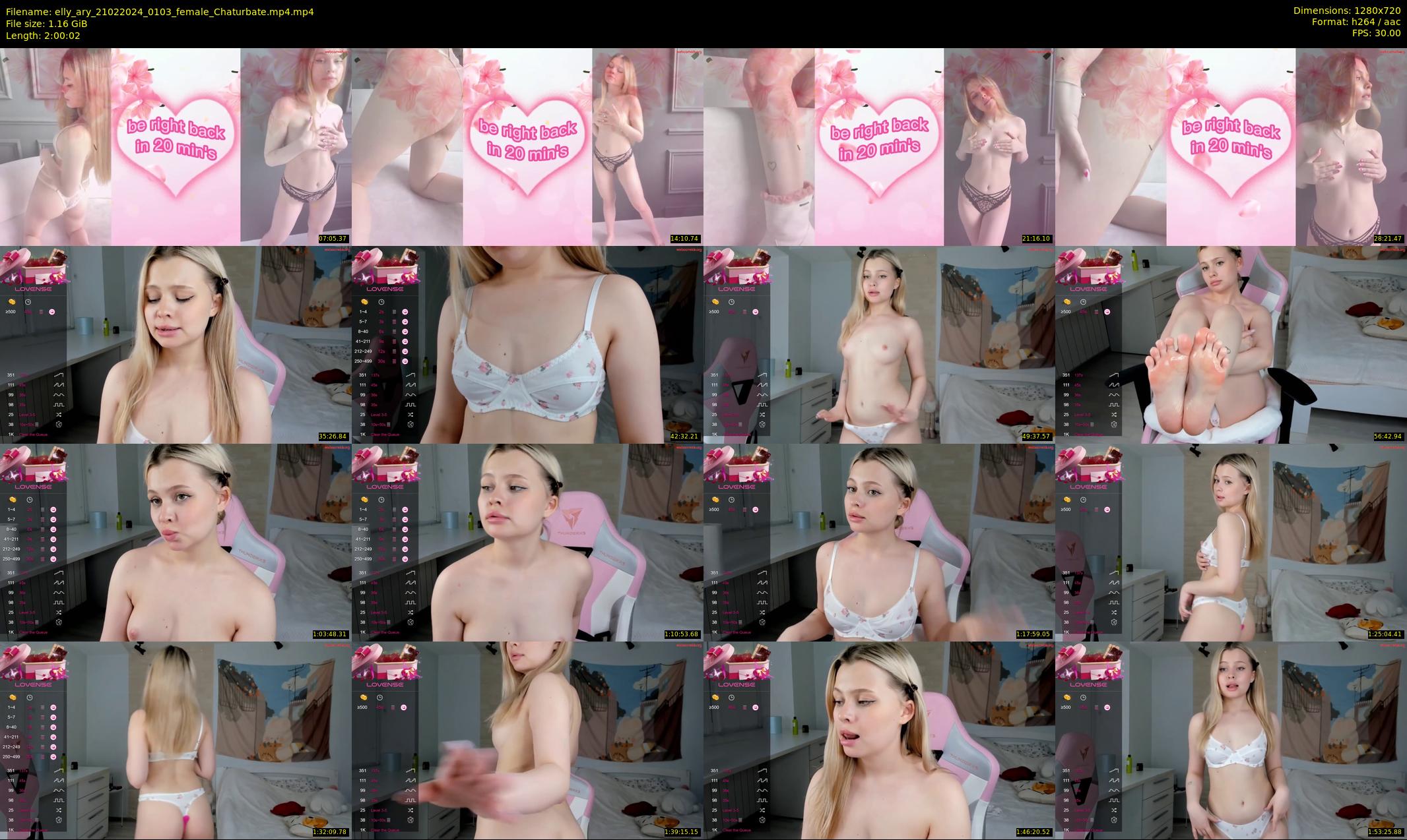 elly_ary — 121 minute Chaturbate female cam show recording, 720p, Feb 21, 2024