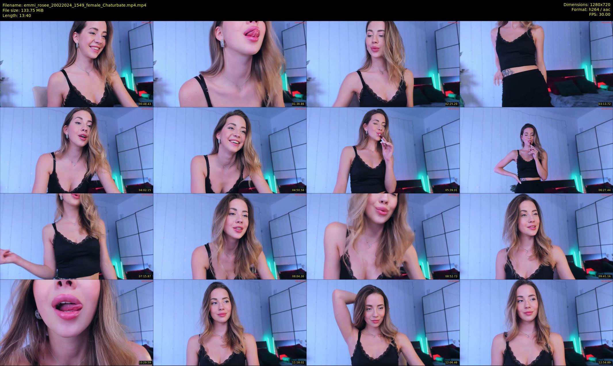 emmi_rosee — 14 minute Chaturbate female cam show recording, 720p, Feb 20, 2024