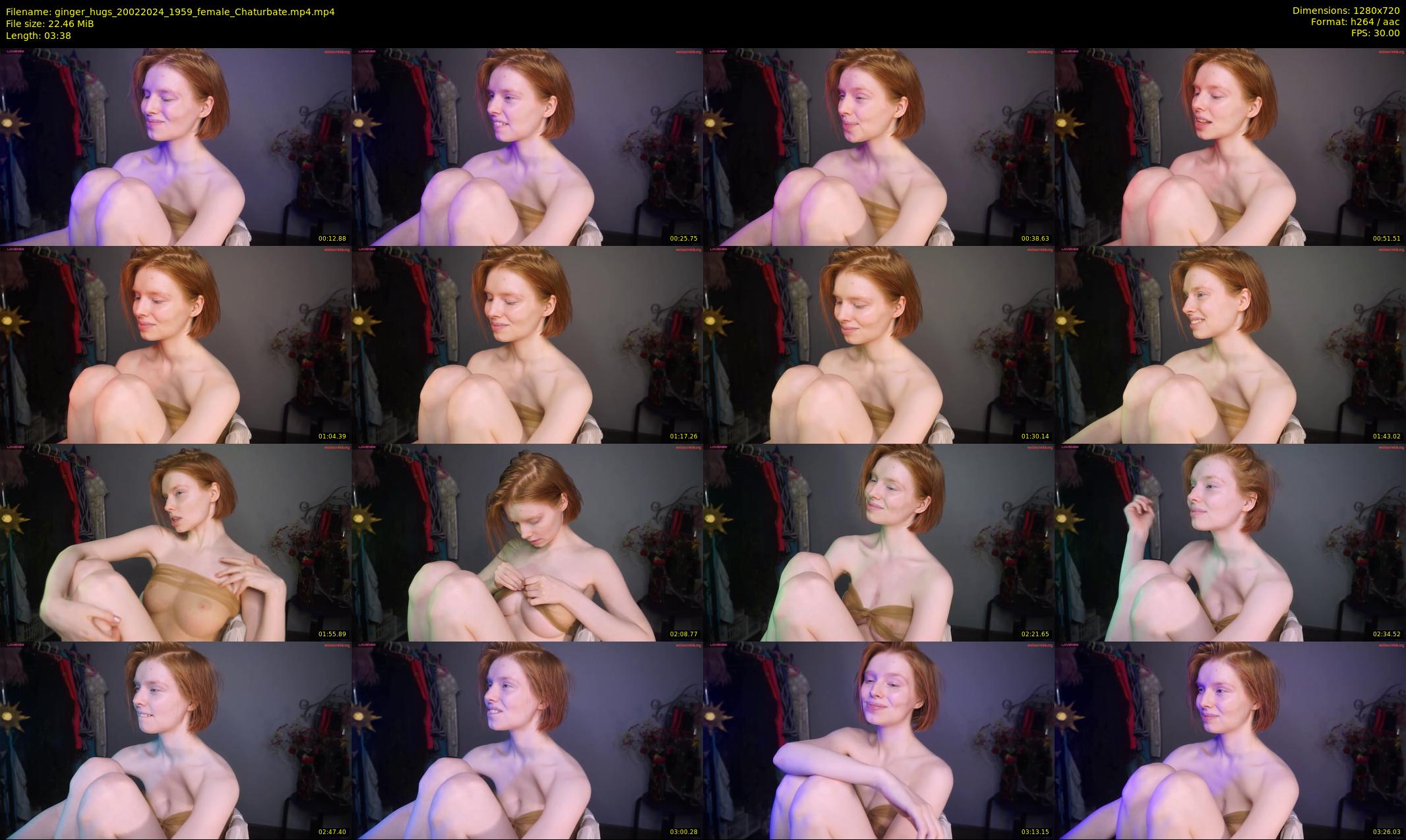 ginger_hugs — 4 minute Chaturbate female cam show recording, 720p, Feb 20, 2024