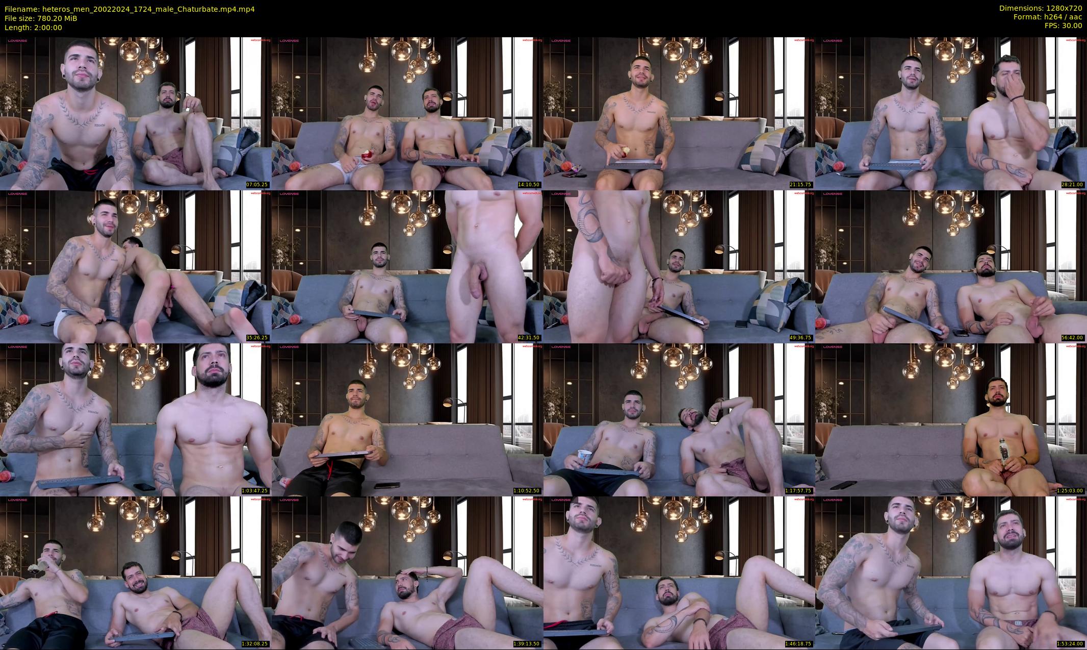 heteros_men — 120 minute Chaturbate male cam show recording, 720p, Feb 20, 2024