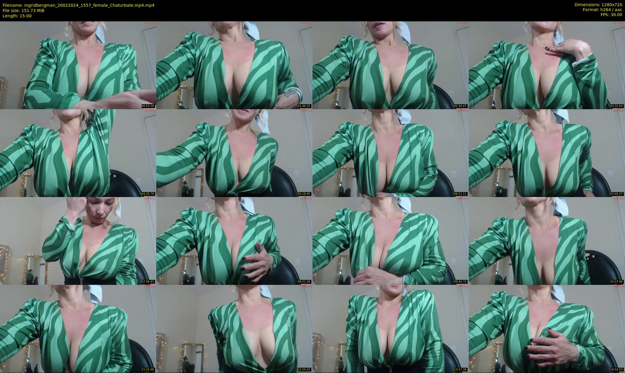 ingridbergman — 15 minute Chaturbate female cam show recording, 720p, Feb 20, 2024