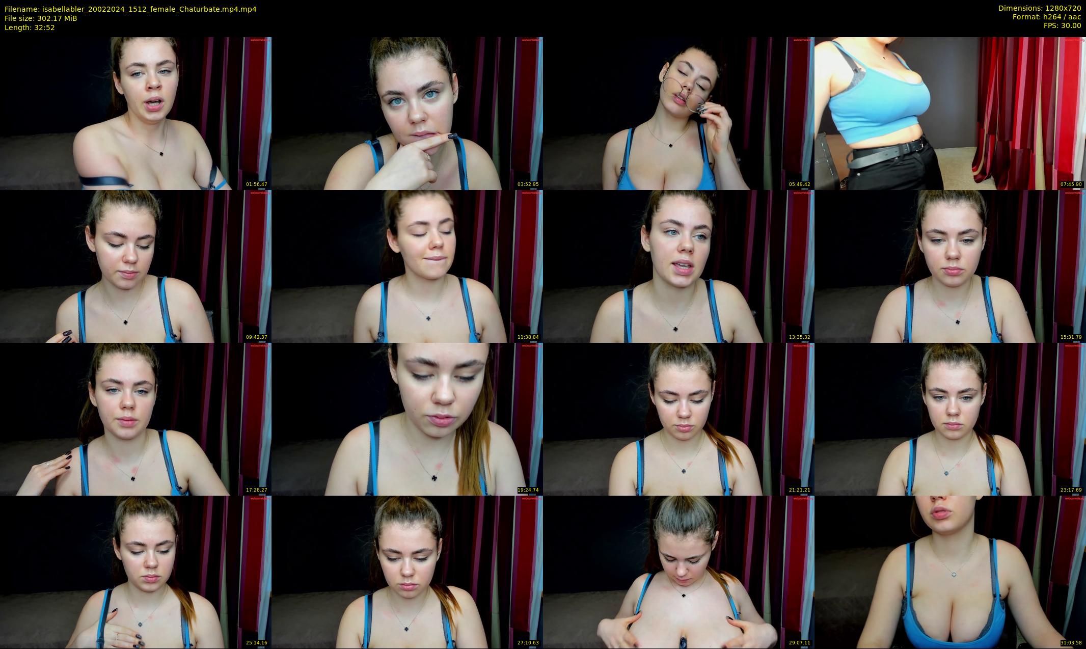 isabellabler — 33 minute Chaturbate female cam show recording, 720p, Feb 20, 2024
