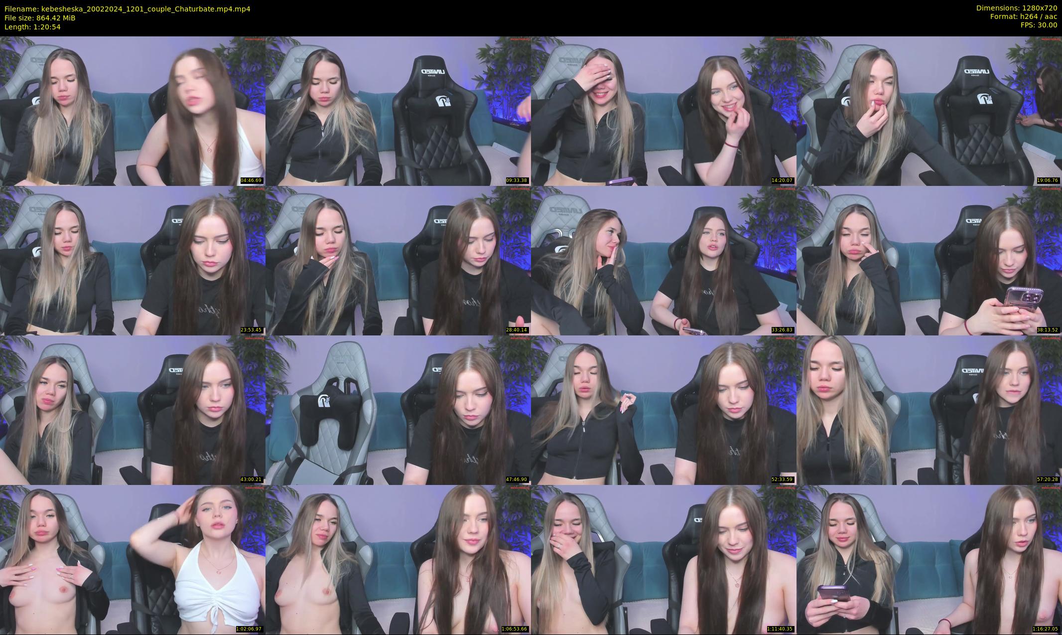 kebesheska — 81 minute Chaturbate couple cam show recording, 720p, Feb 20, 2024