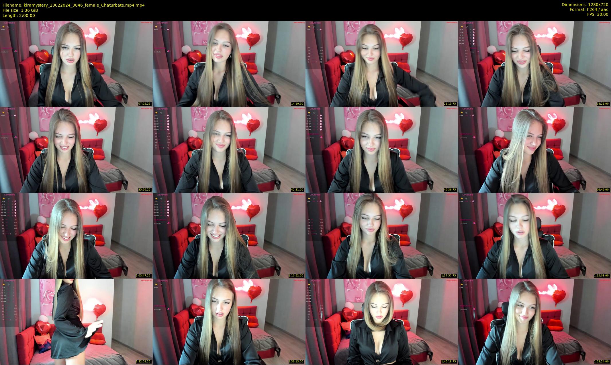 kiramystery — 120 minute Chaturbate female cam show recording, 720p, Feb 20, 2024