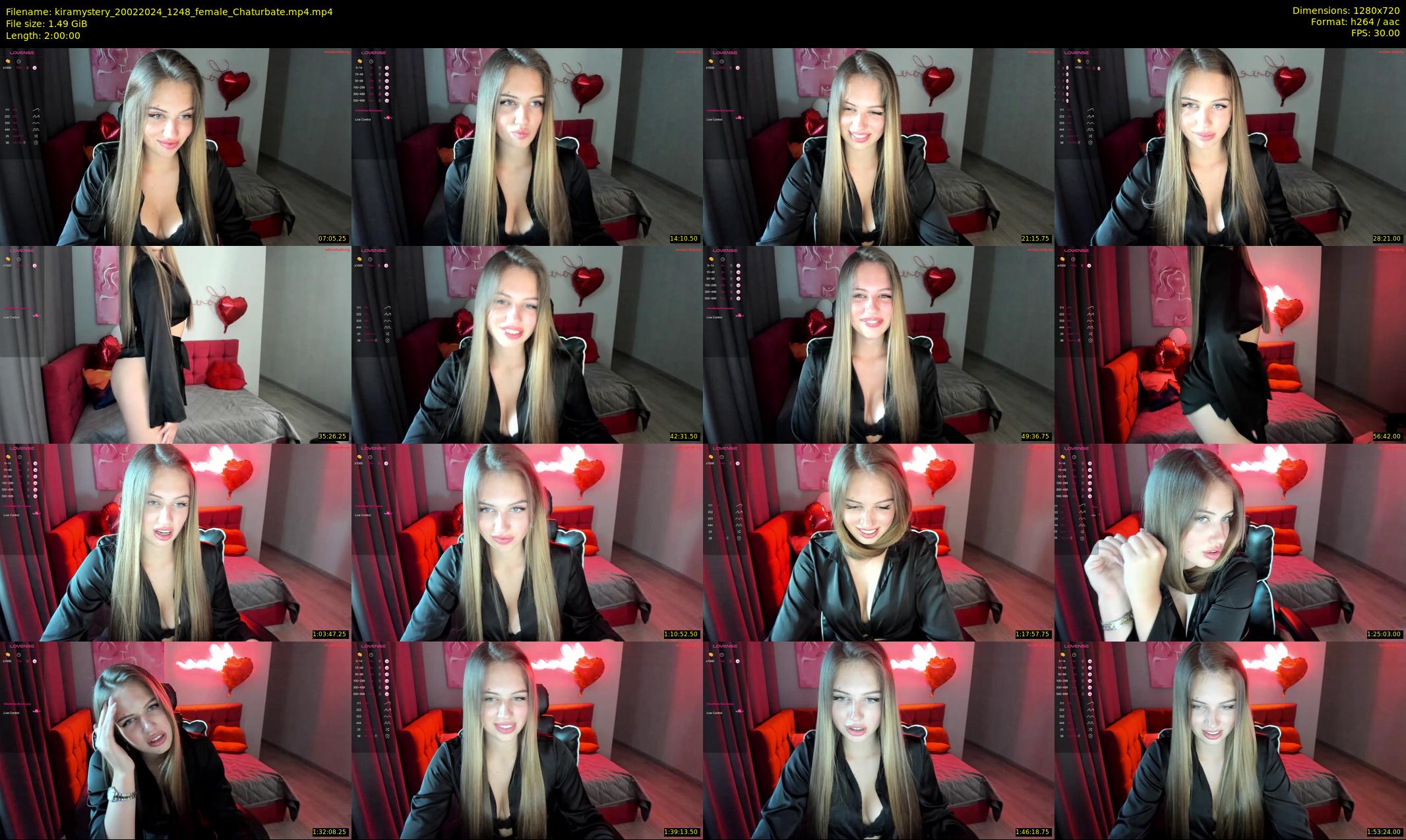 kiramystery — 120 minute Chaturbate female cam show recording, 720p, Feb 20, 2024