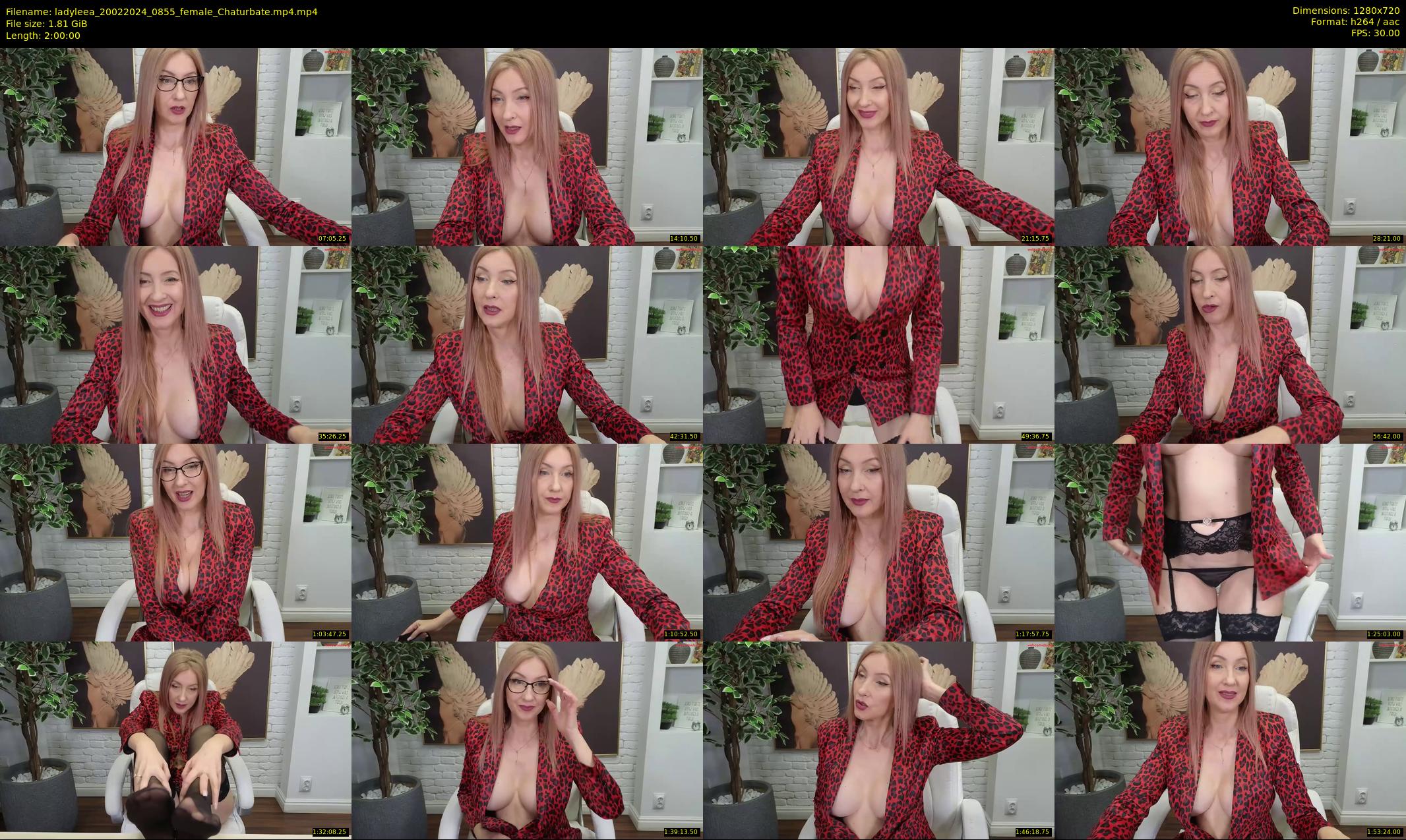 ladyleea — 120 minute Chaturbate female cam show recording, 720p, Feb 20, 2024
