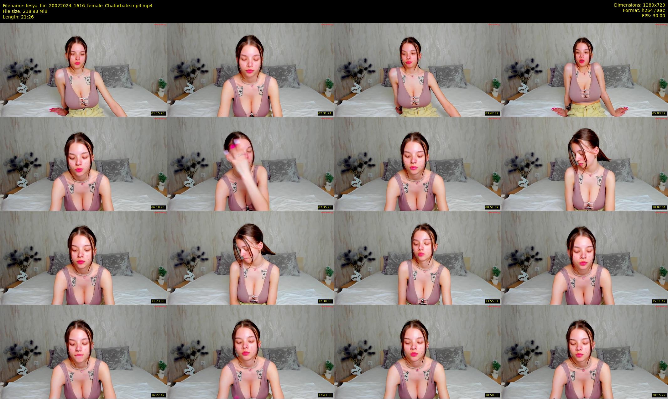 lesya_flin — 22 minute Chaturbate female cam show recording, 720p, Feb 20, 2024
