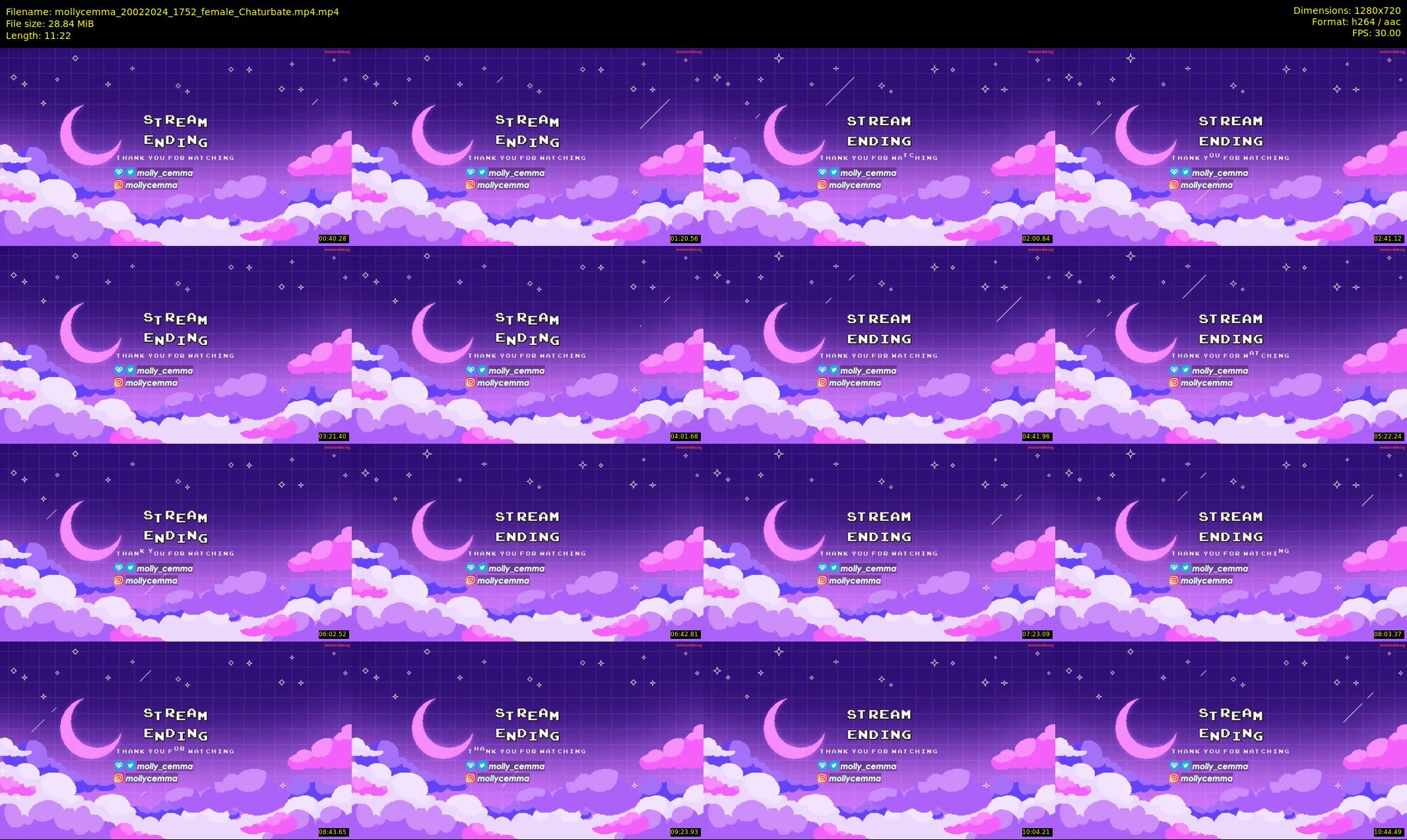 mollycemma — 12 minute Chaturbate female cam show recording, 720p, Feb 20, 2024