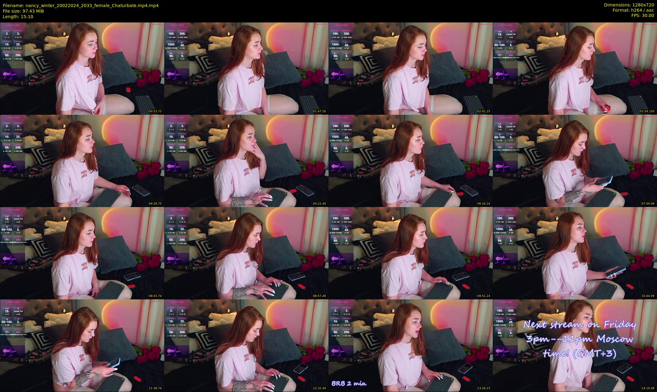 nancy_winter — 16 minute Chaturbate female cam show recording, 720p, Feb 20, 2024