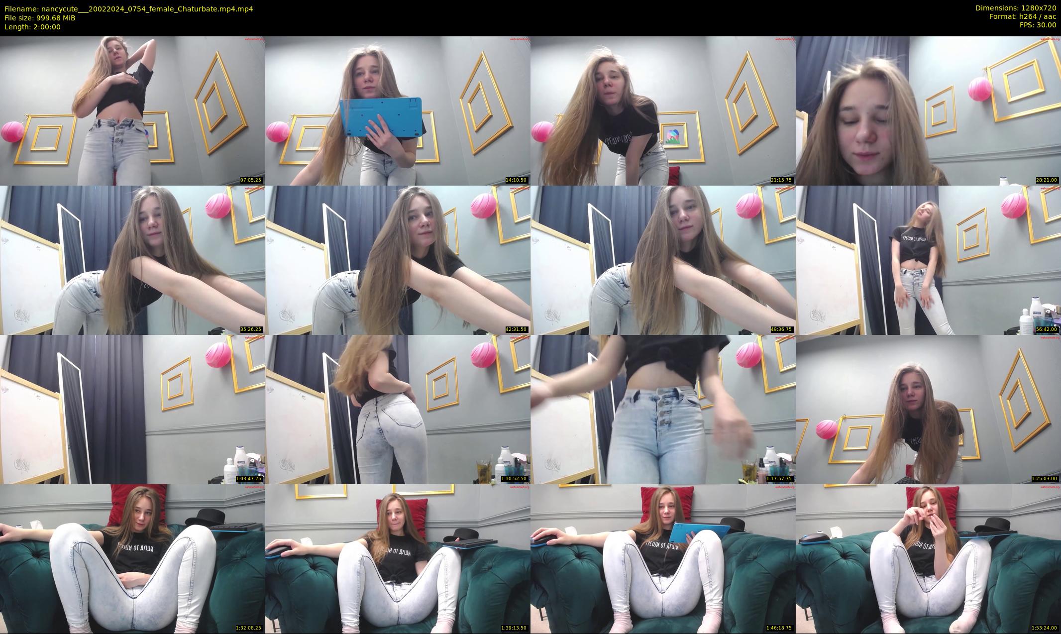 nancycute__ — 120 minute Chaturbate female cam show recording, 720p, Feb 20, 2024
