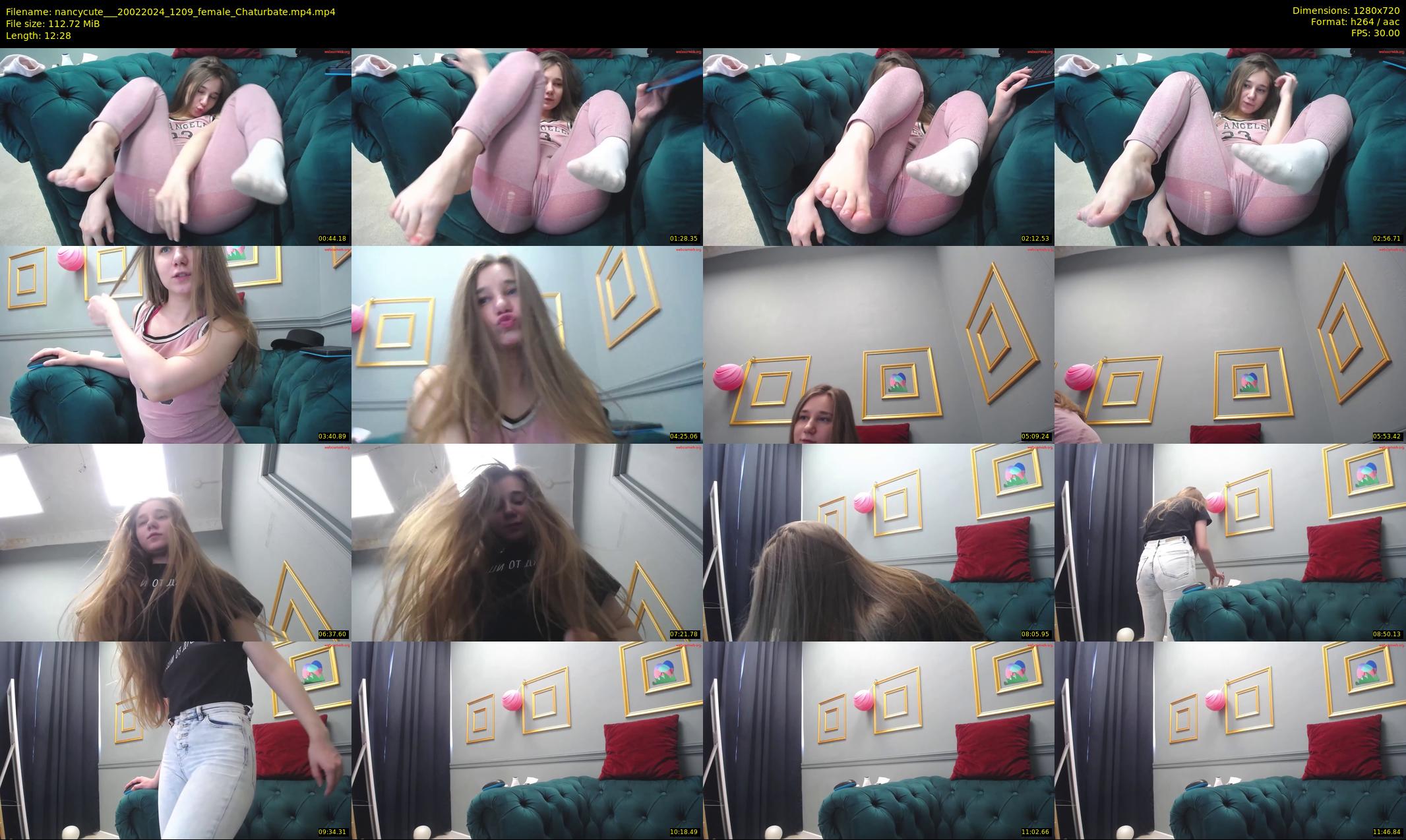 nancycute__ — 13 minute Chaturbate female cam show recording, 720p, Feb 20, 2024