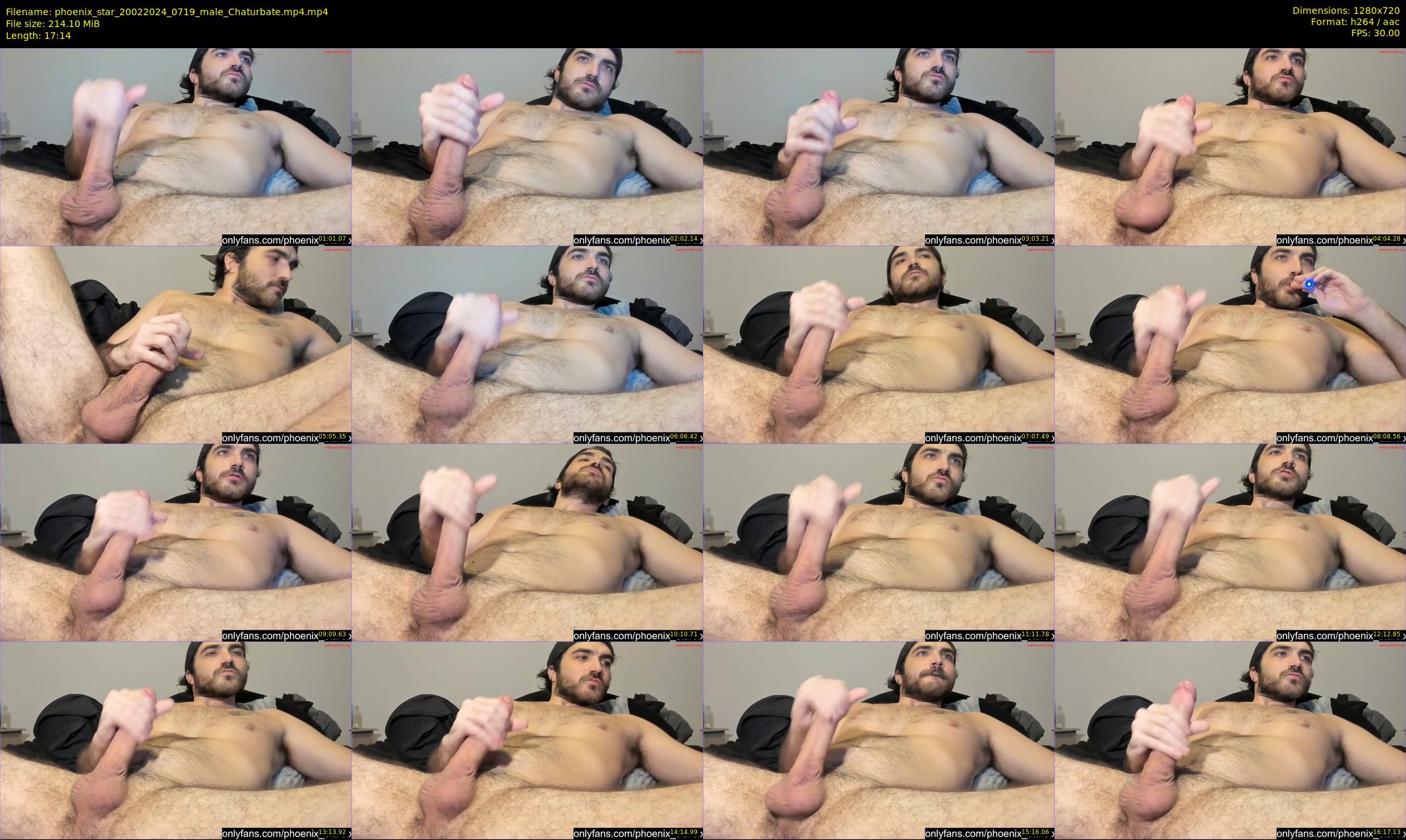 phoenix_star — 18 minute Chaturbate male cam show recording, 720p, Feb 20, 2024