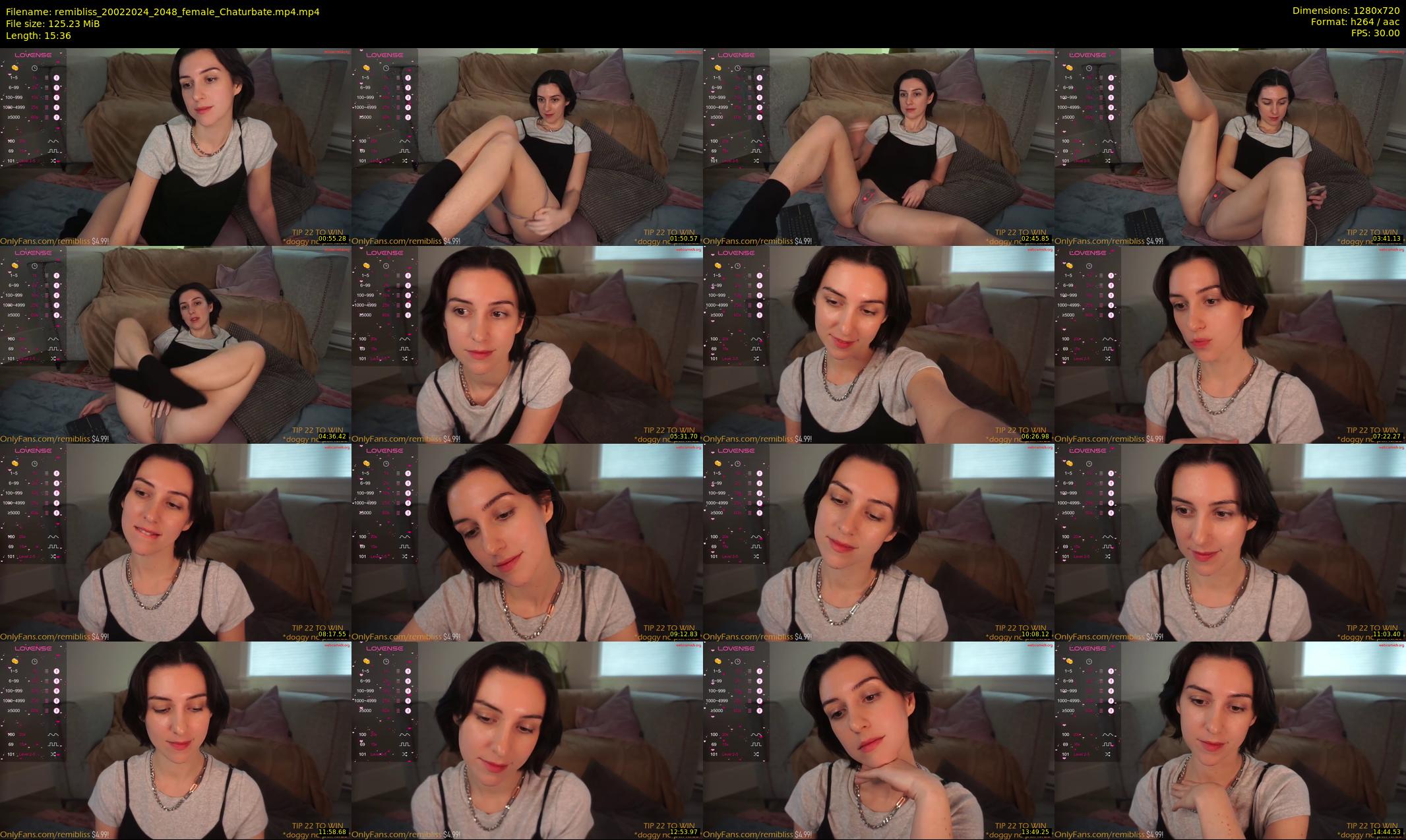 remibliss — 16 minute Chaturbate female cam show recording, 720p, Feb 20, 2024