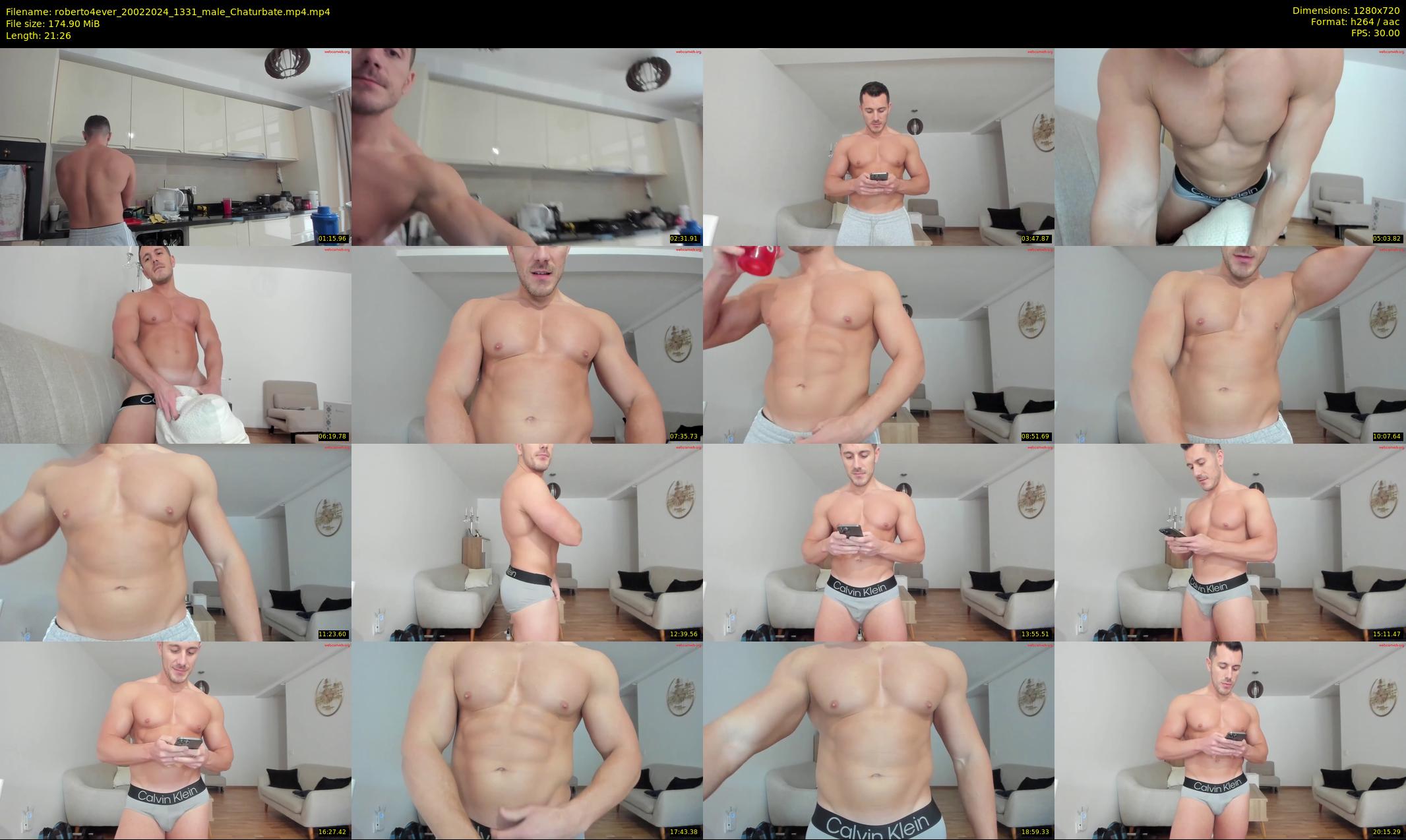 roberto4ever — 22 minute Chaturbate male cam show recording, 720p, Feb 20, 2024
