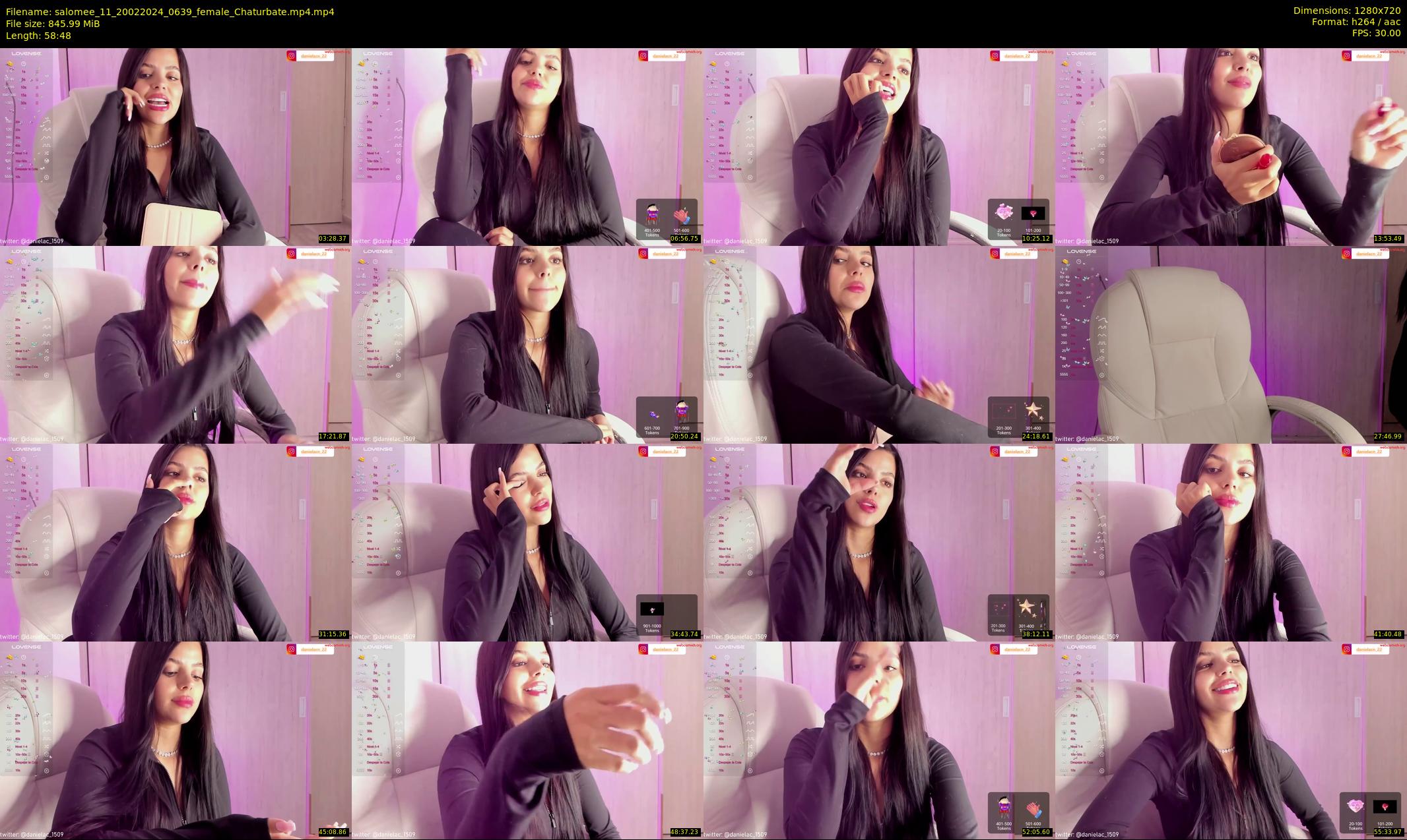 salomee_11 — 59 minute Chaturbate female cam show recording, 720p, Feb 20, 2024