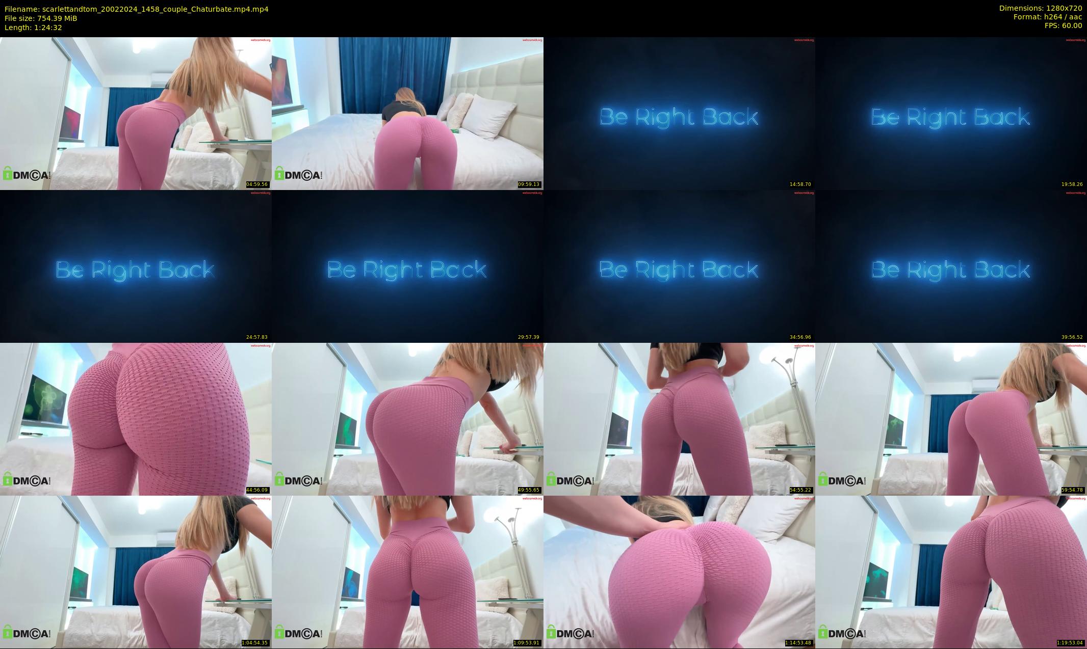 scarlettandtom — 85 minute Chaturbate couple cam show recording, 720p, Feb 20, 2024