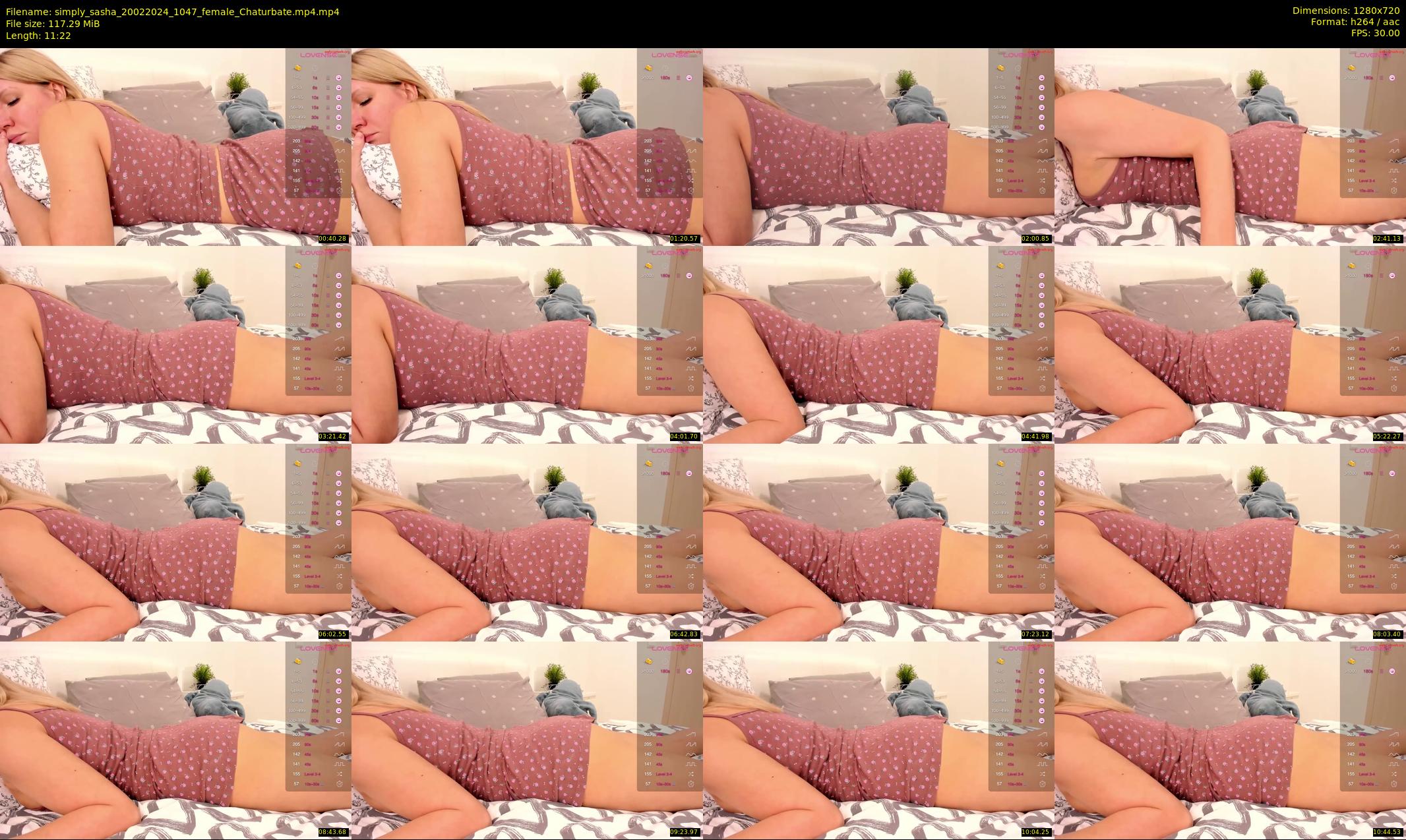 simply_sasha — 12 minute Chaturbate female cam show recording, 720p, Feb 20, 2024