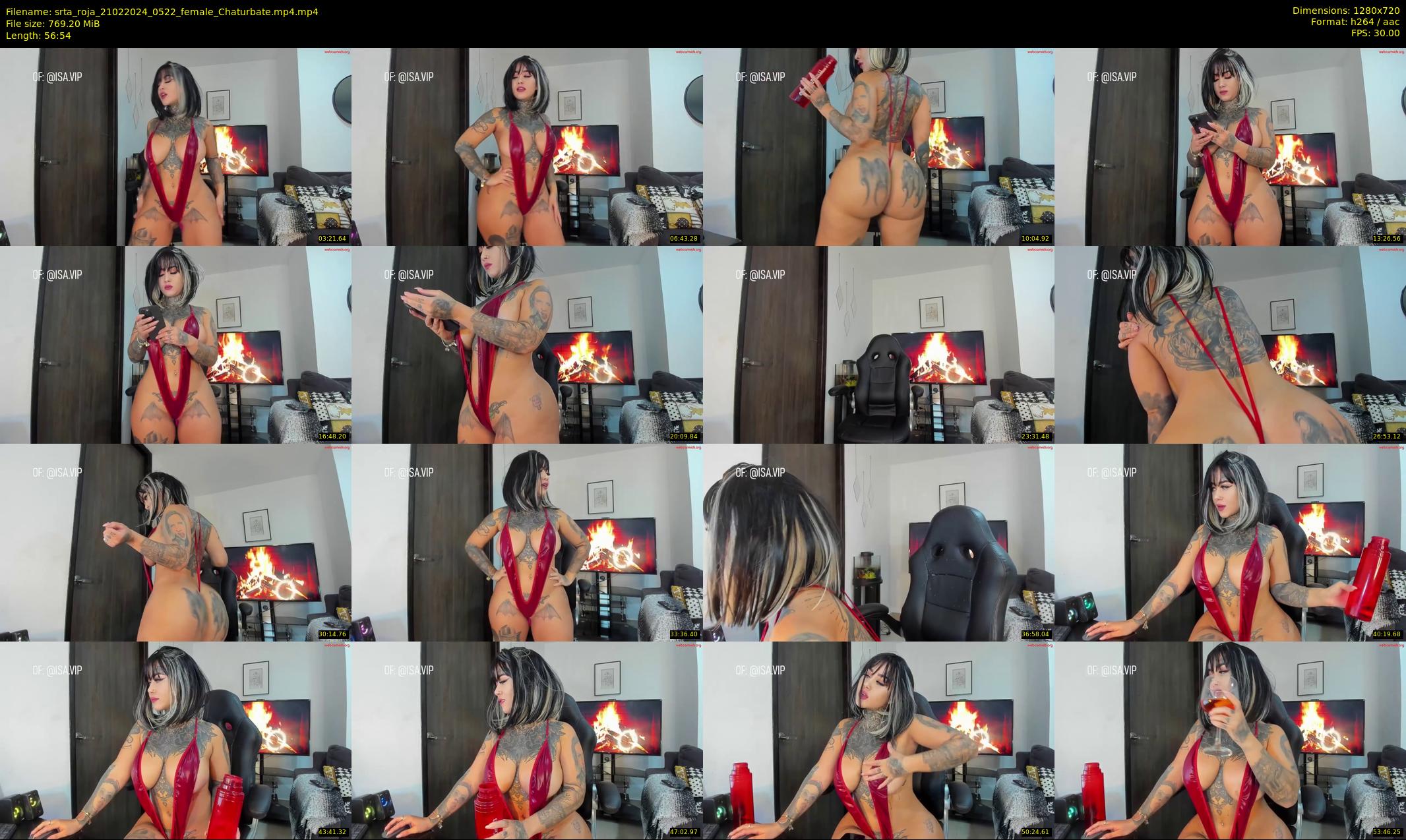 srta_roja — 57 minute Chaturbate female cam show recording, 720p, Feb 21, 2024