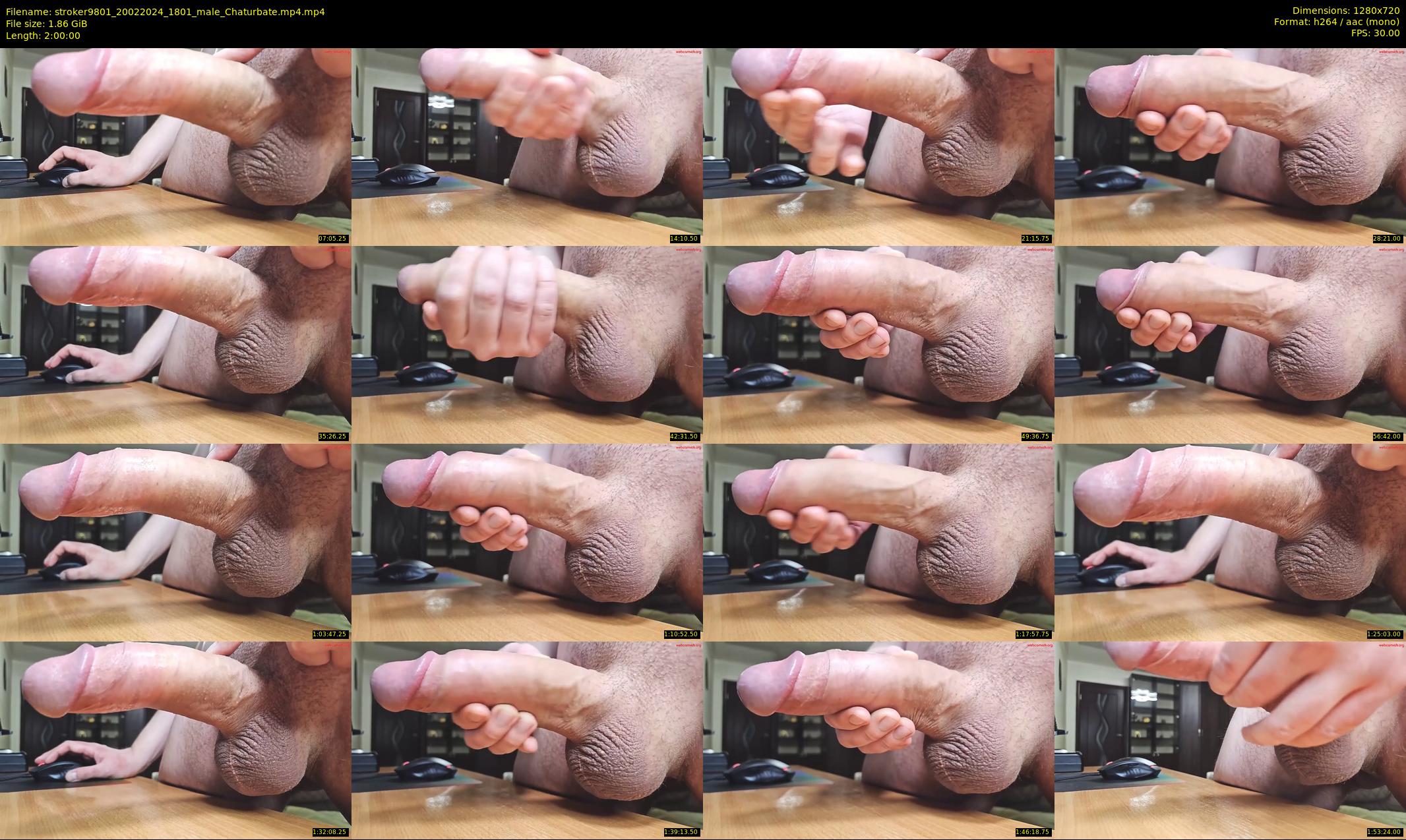 stroker9801 — 120 minute Chaturbate male cam show recording, 720p, Feb 20, 2024