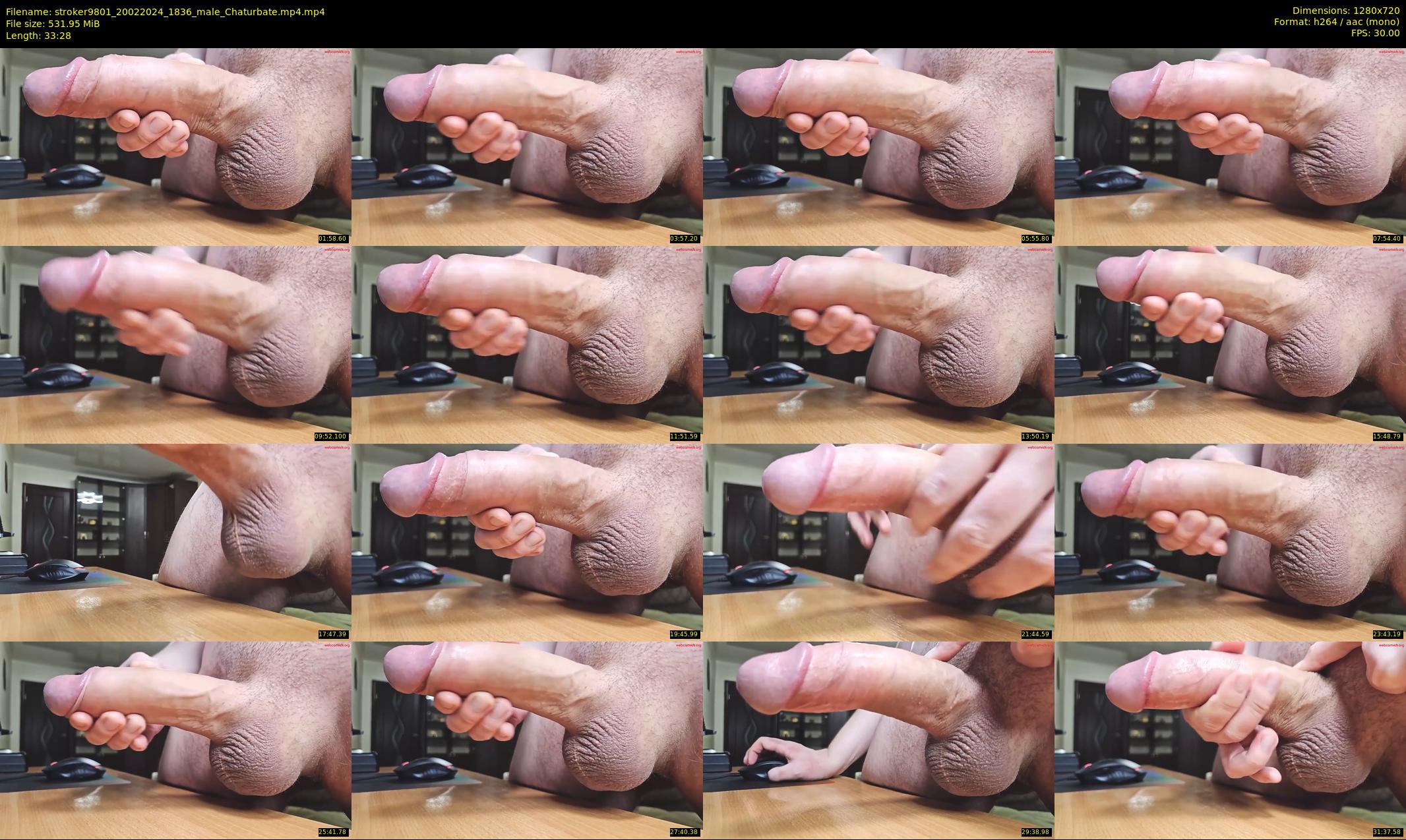 stroker9801 — 34 minute Chaturbate male cam show recording, 720p, Feb 20, 2024