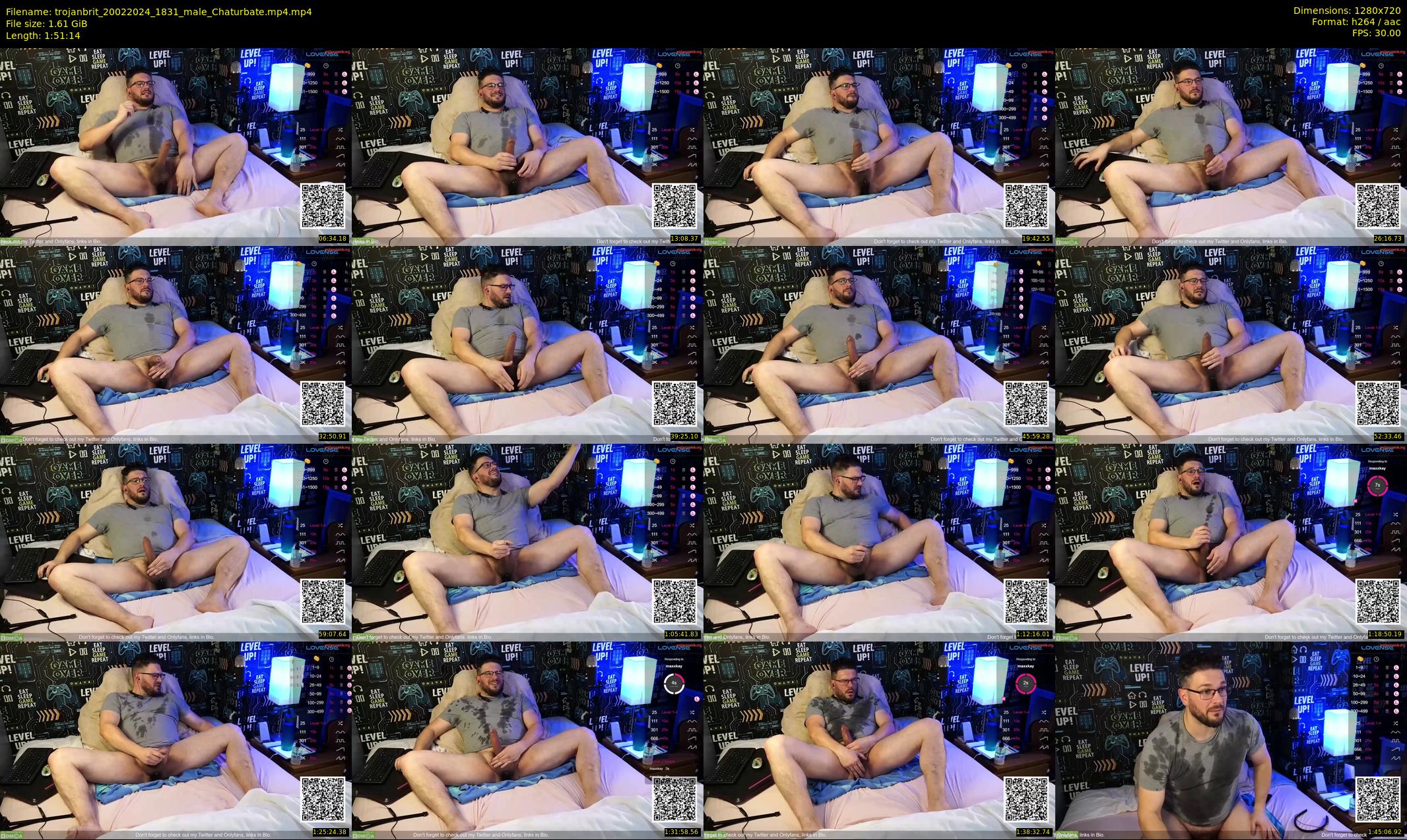 trojanbrit — 112 minute Chaturbate male cam show recording, 720p, Feb 20, 2024