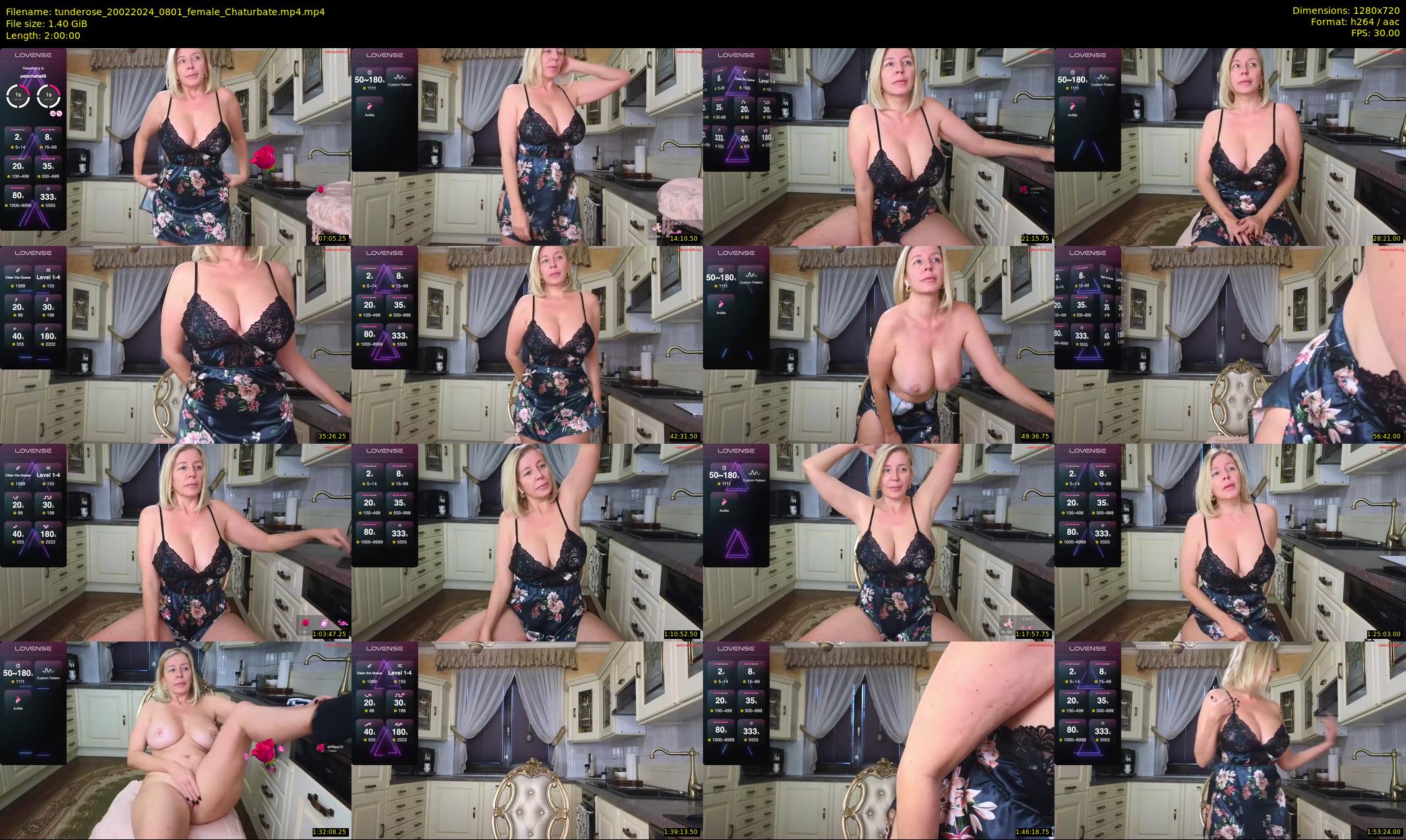 tunderose — 120 minute Chaturbate female cam show recording, 720p, Feb 20, 2024