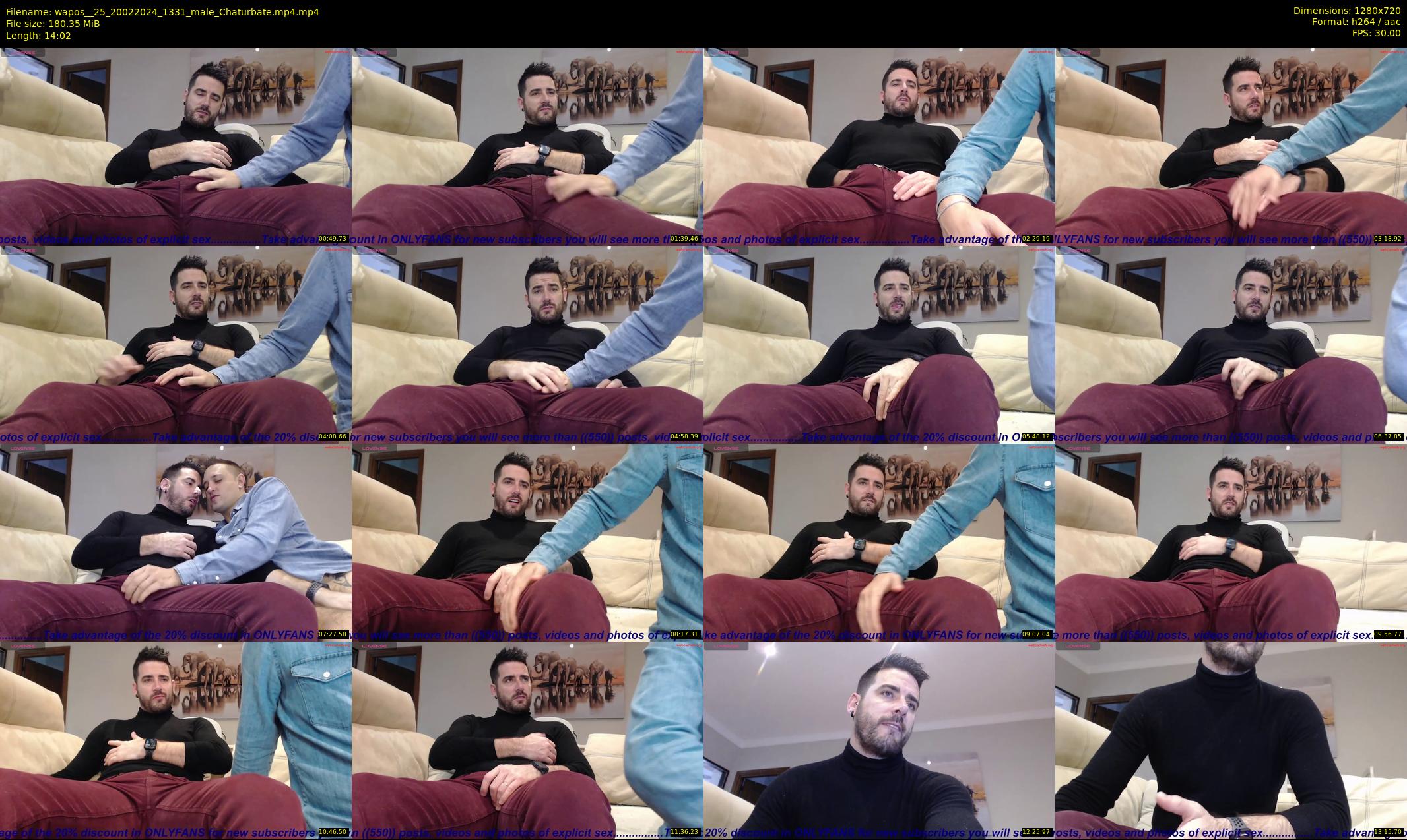 wapos__25 — 15 minute Chaturbate male cam show recording, 720p, Feb 20, 2024