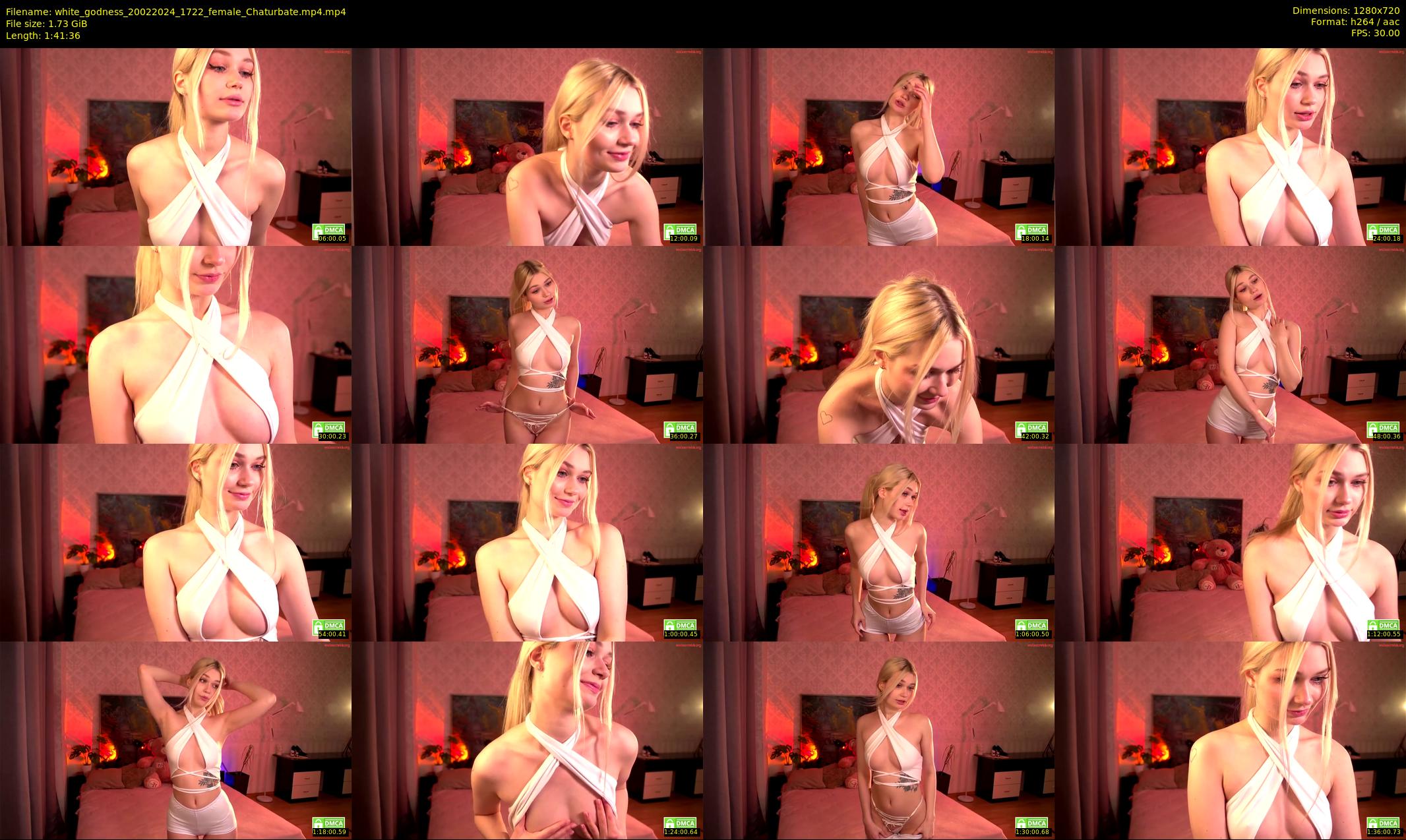 white_godness — 102 minute Chaturbate female cam show recording, 720p, Feb 20, 2024