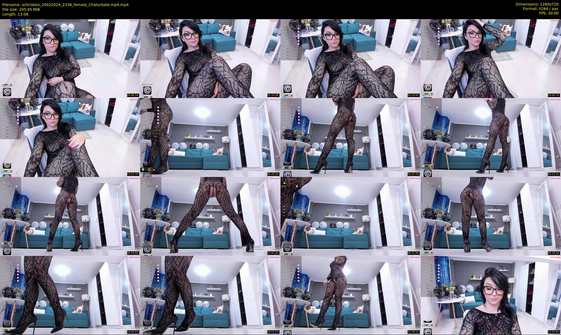 xchristalx — 14 minute Chaturbate female cam show recording, 720p, Feb 20, 2024