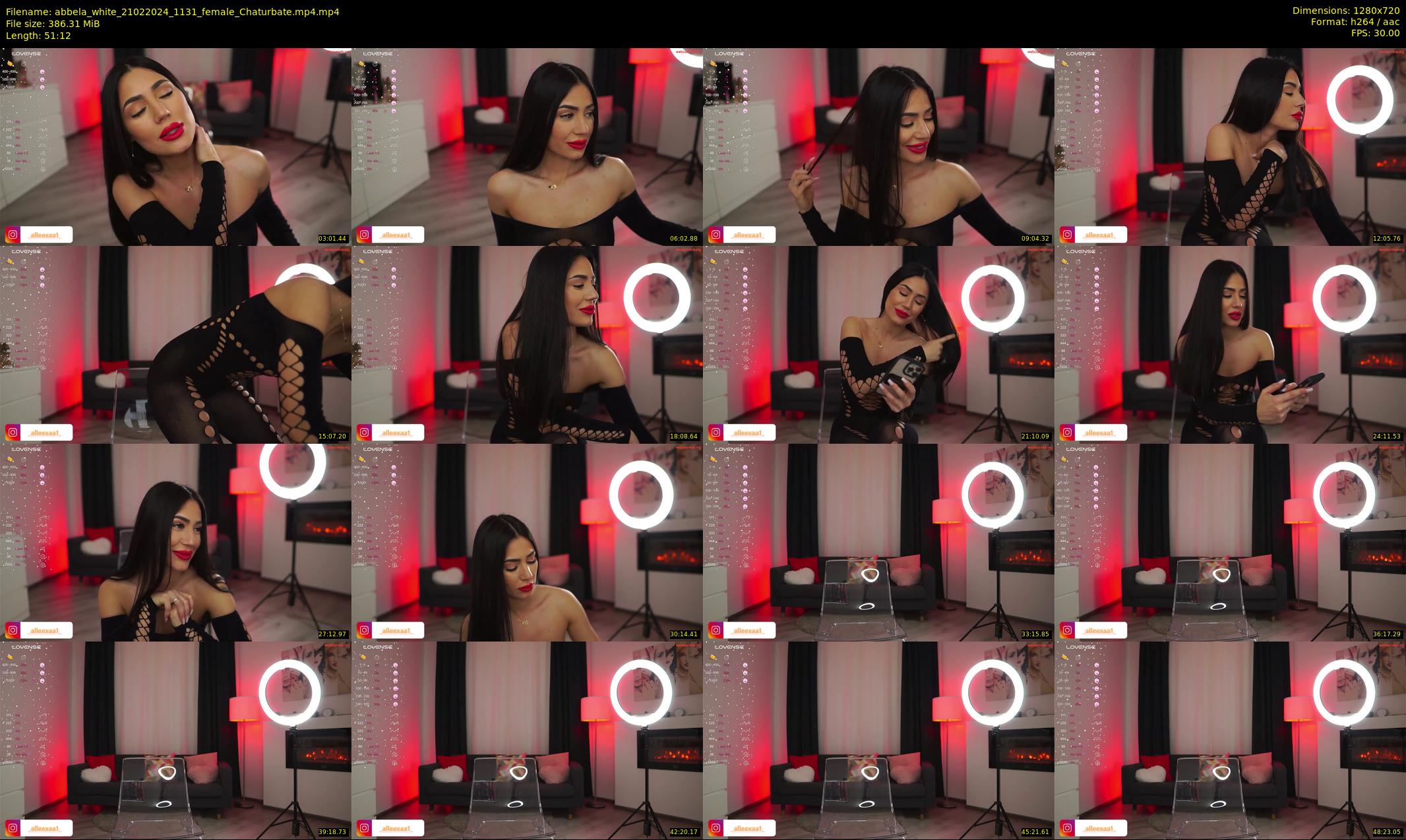 abbela_white — 52 minute Chaturbate female cam show recording, 720p, Feb 21, 2024