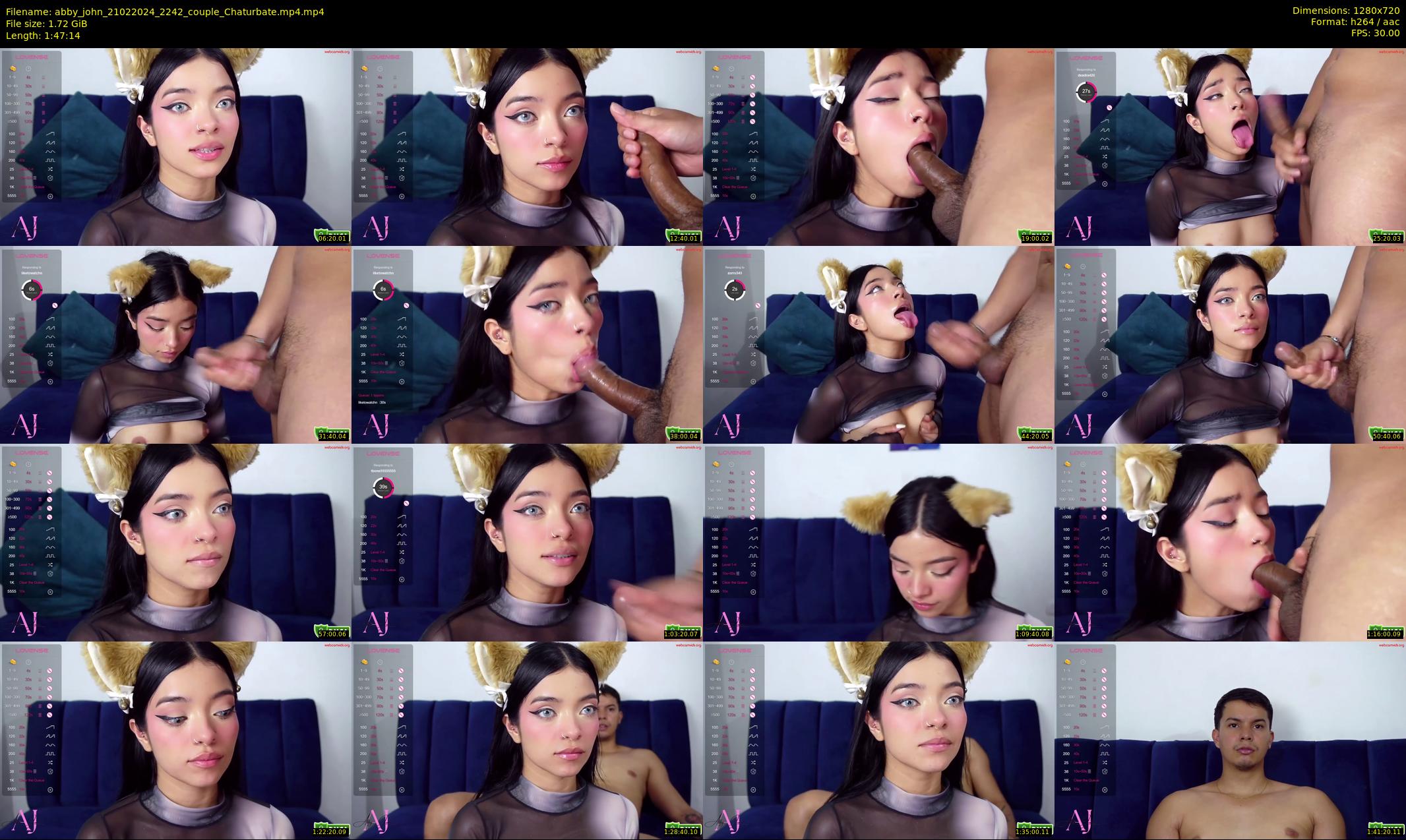 abby_john — 108 minute Chaturbate couple cam show recording, 720p, Feb 21, 2024