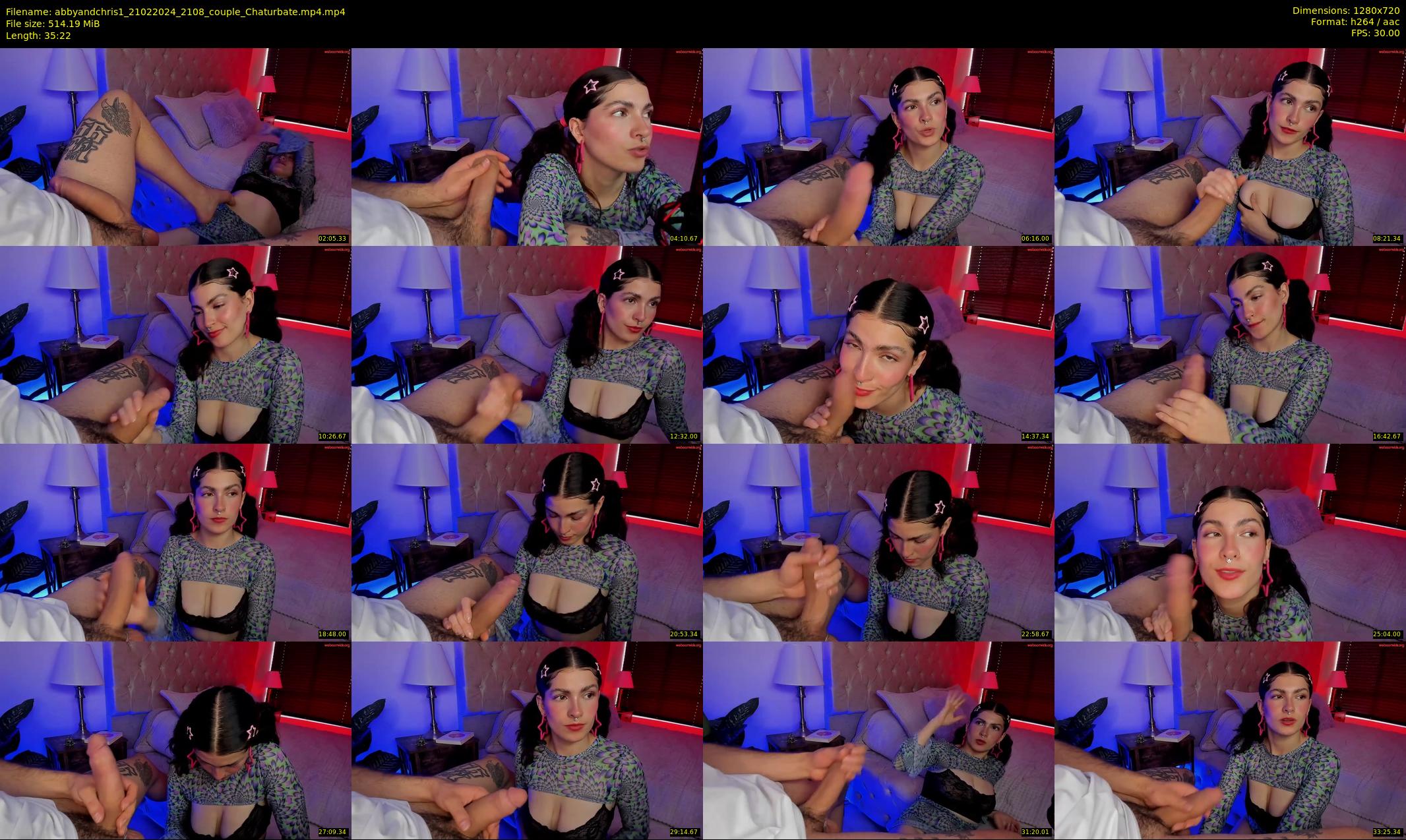 abbyandchris1 — 36 minute Chaturbate couple cam show recording, 720p, Feb 21, 2024