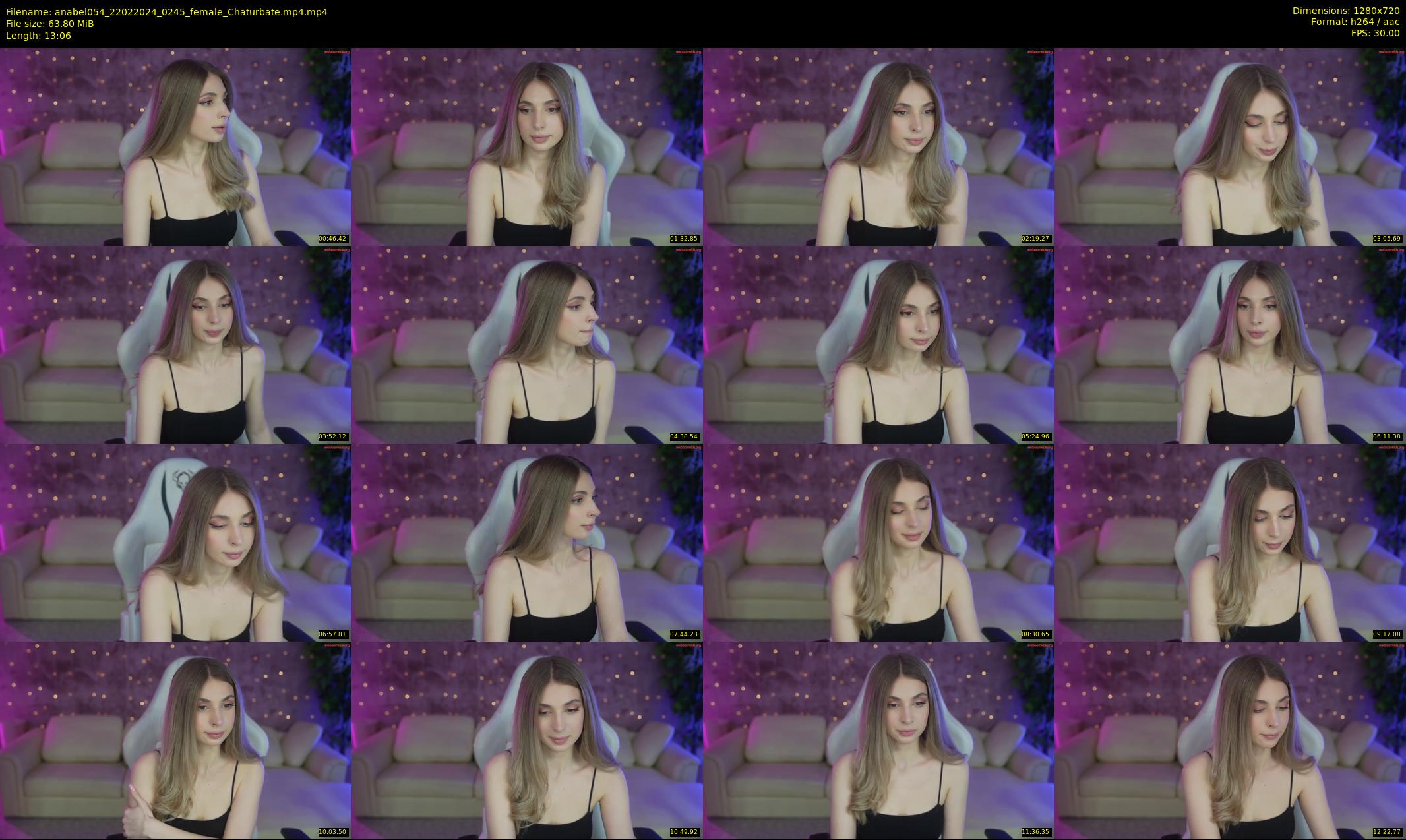 anabel054 — 14 minute Chaturbate female cam show recording, 720p, Feb 22, 2024